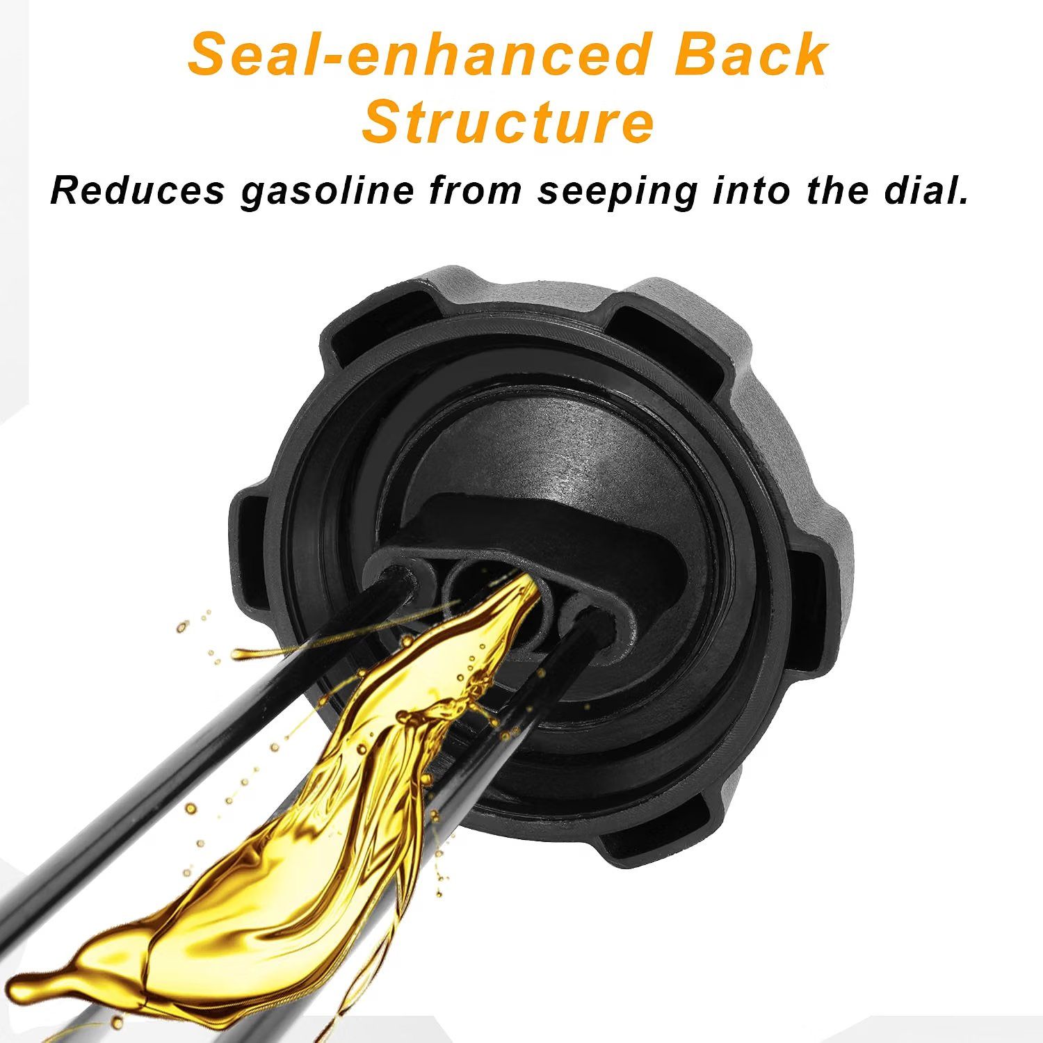JIAYAN Gas/Diesel Fuel Cap with Gauge for Ranger, OE 1240119 - photo 4