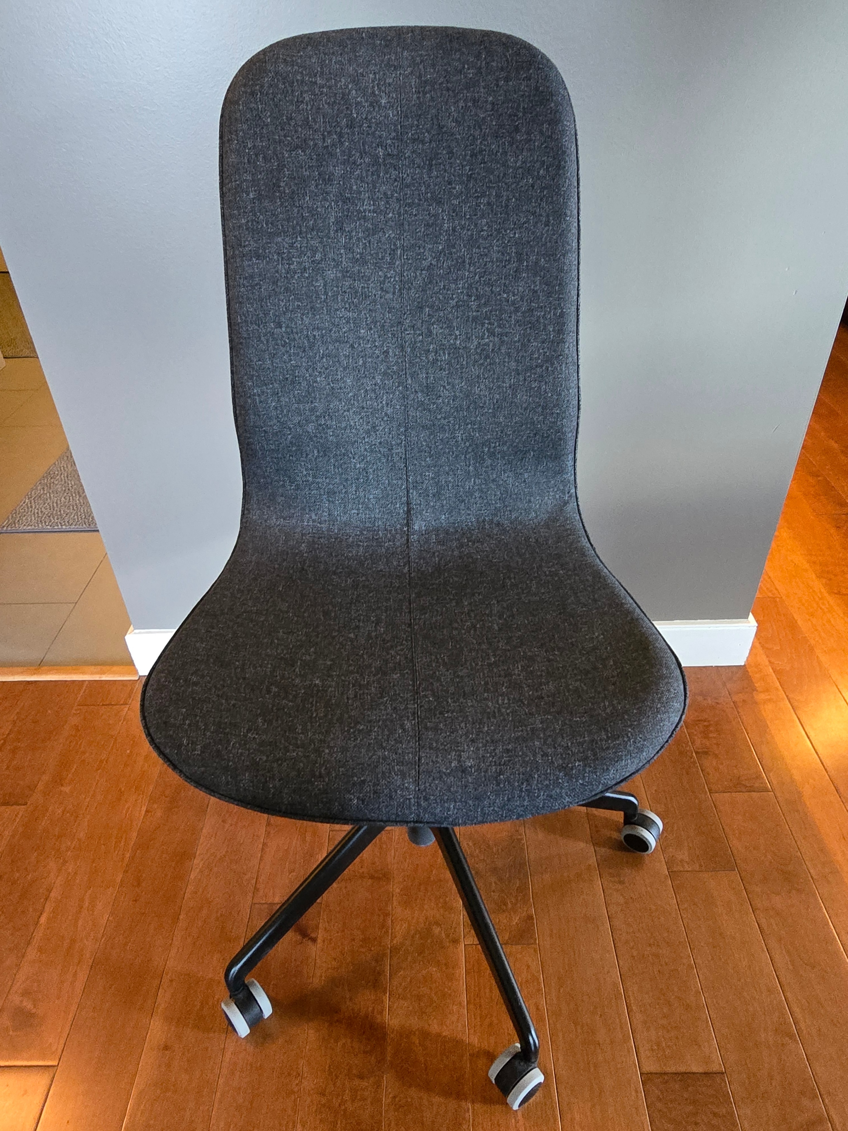 Grey Fabric Office Chair IKEA langfjall