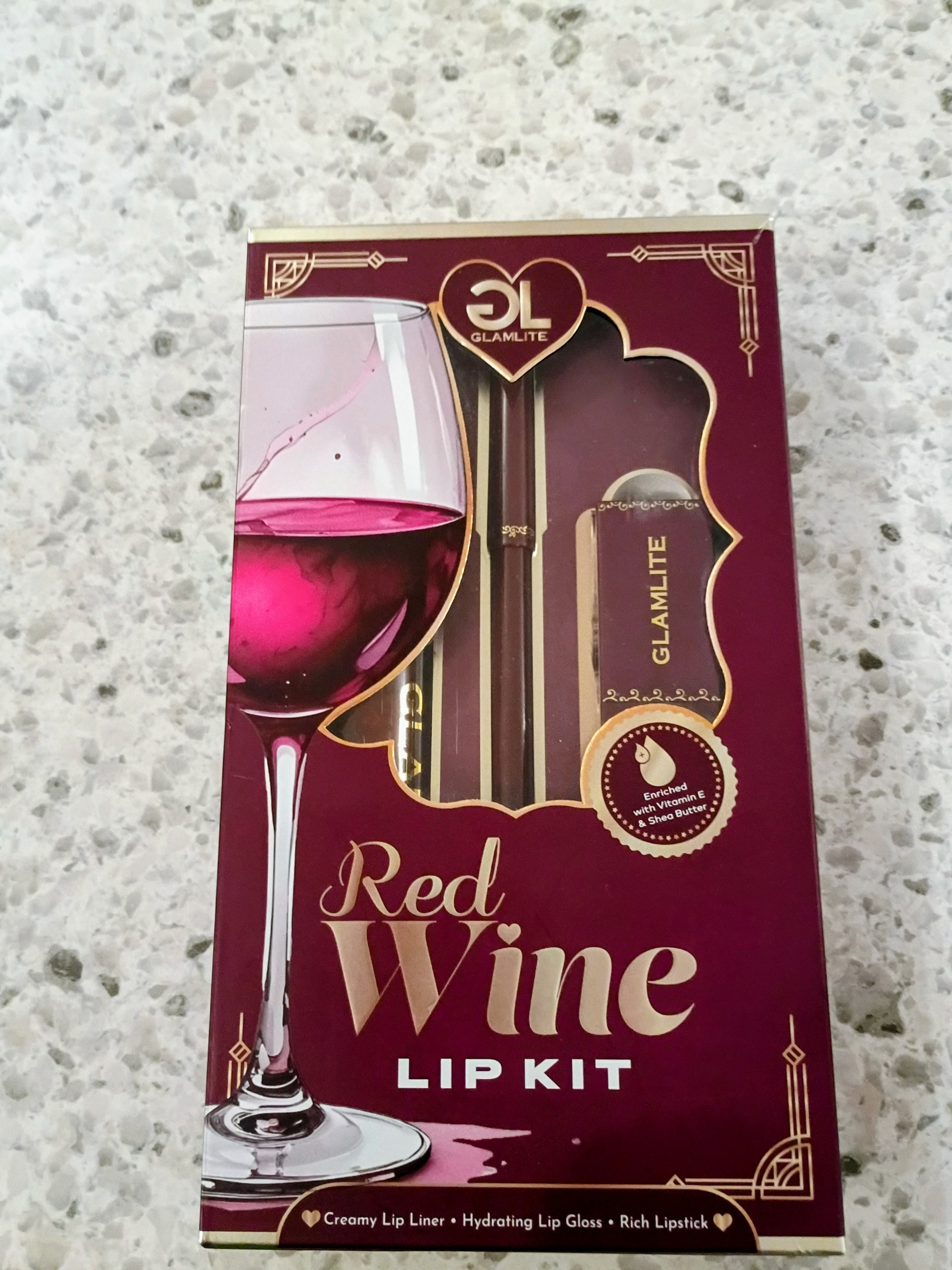 Brand New Glamlite Red Wine Lip Kit - $20