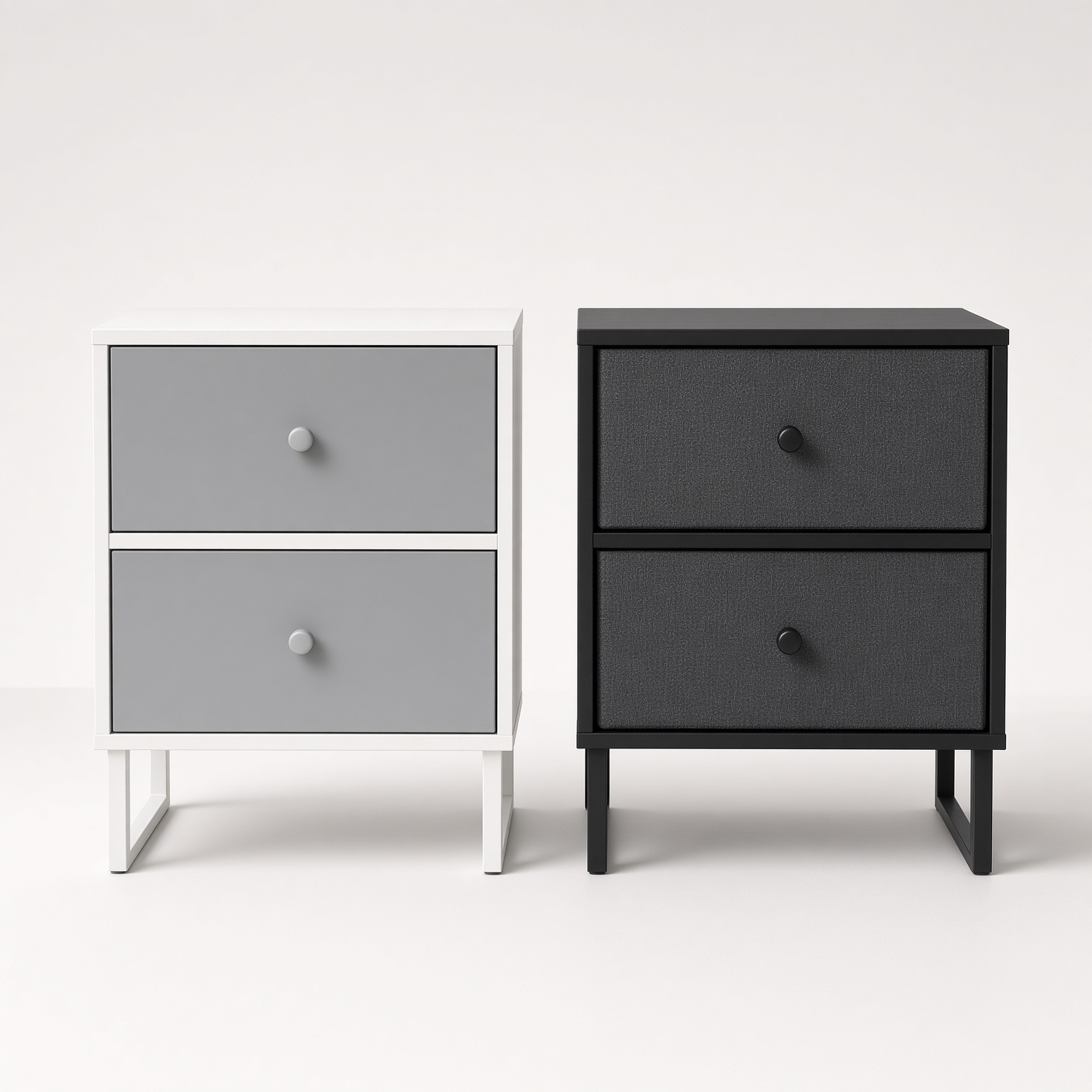 3 Nightstands (2 Black, 1 White) – $20 each / 3 for $50
