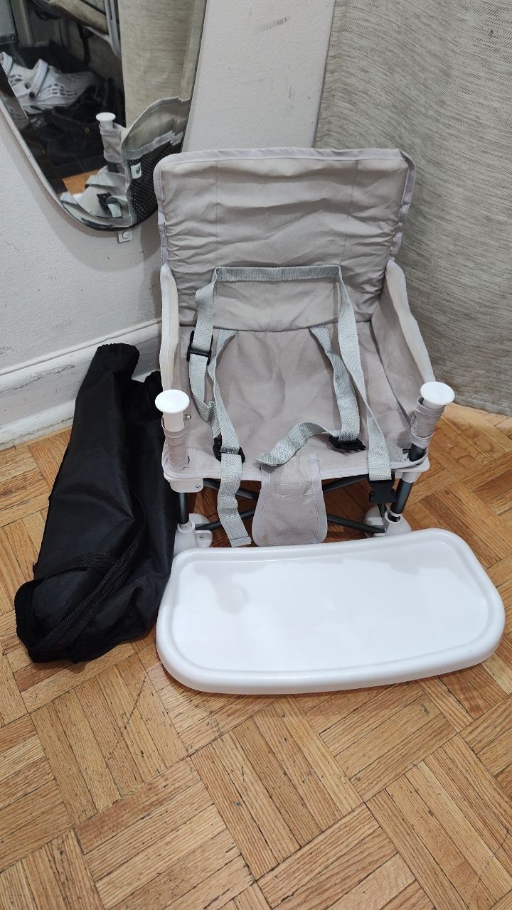 Portable Kids Travel High Chair Tray Folding Infant Booster Seat - photo 3