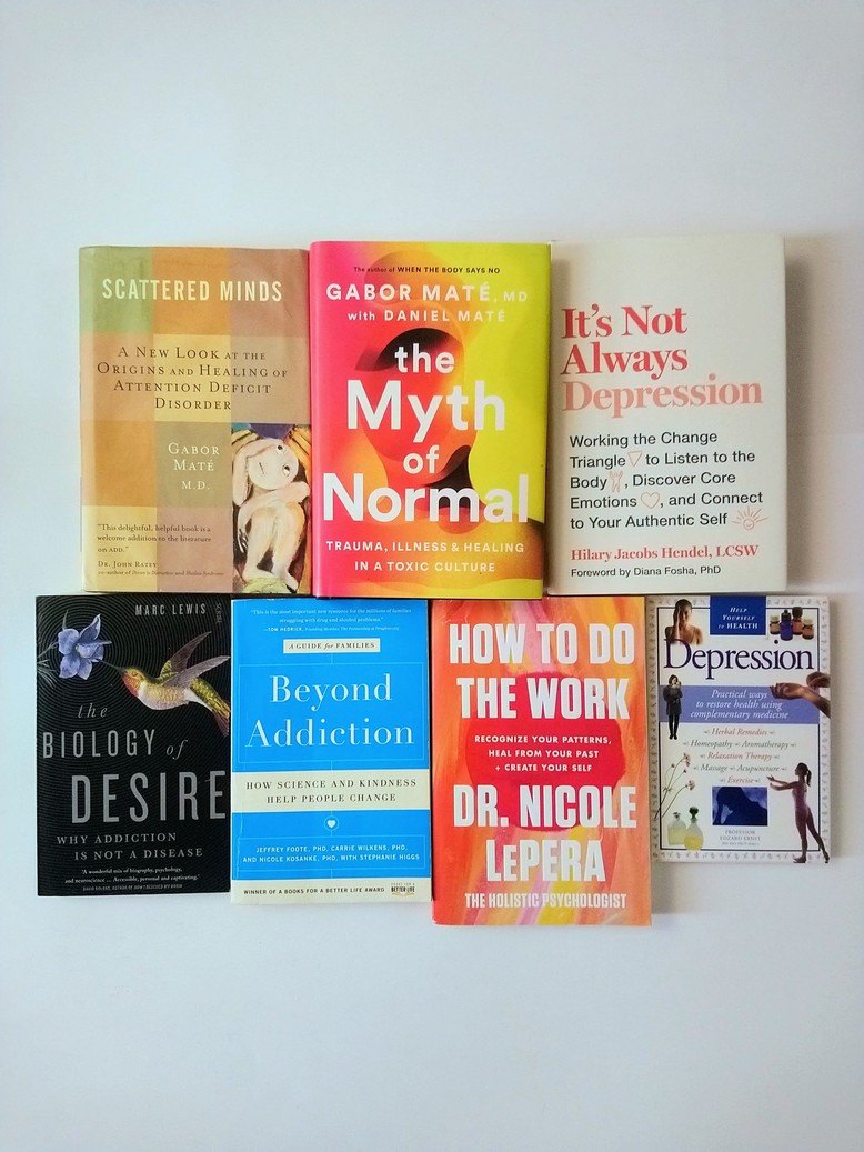 Trauma, Depression, Addiction, Coping books!