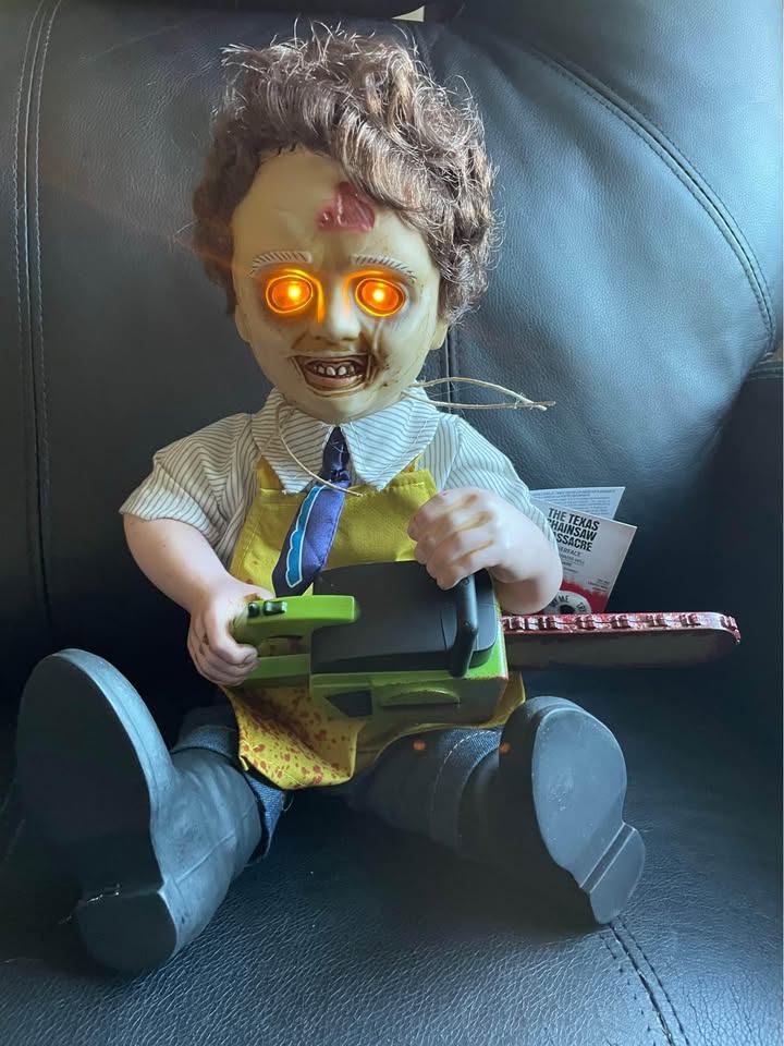 NEW - Animated Texas Chainsaw Massacre Plush Doll - Halloween