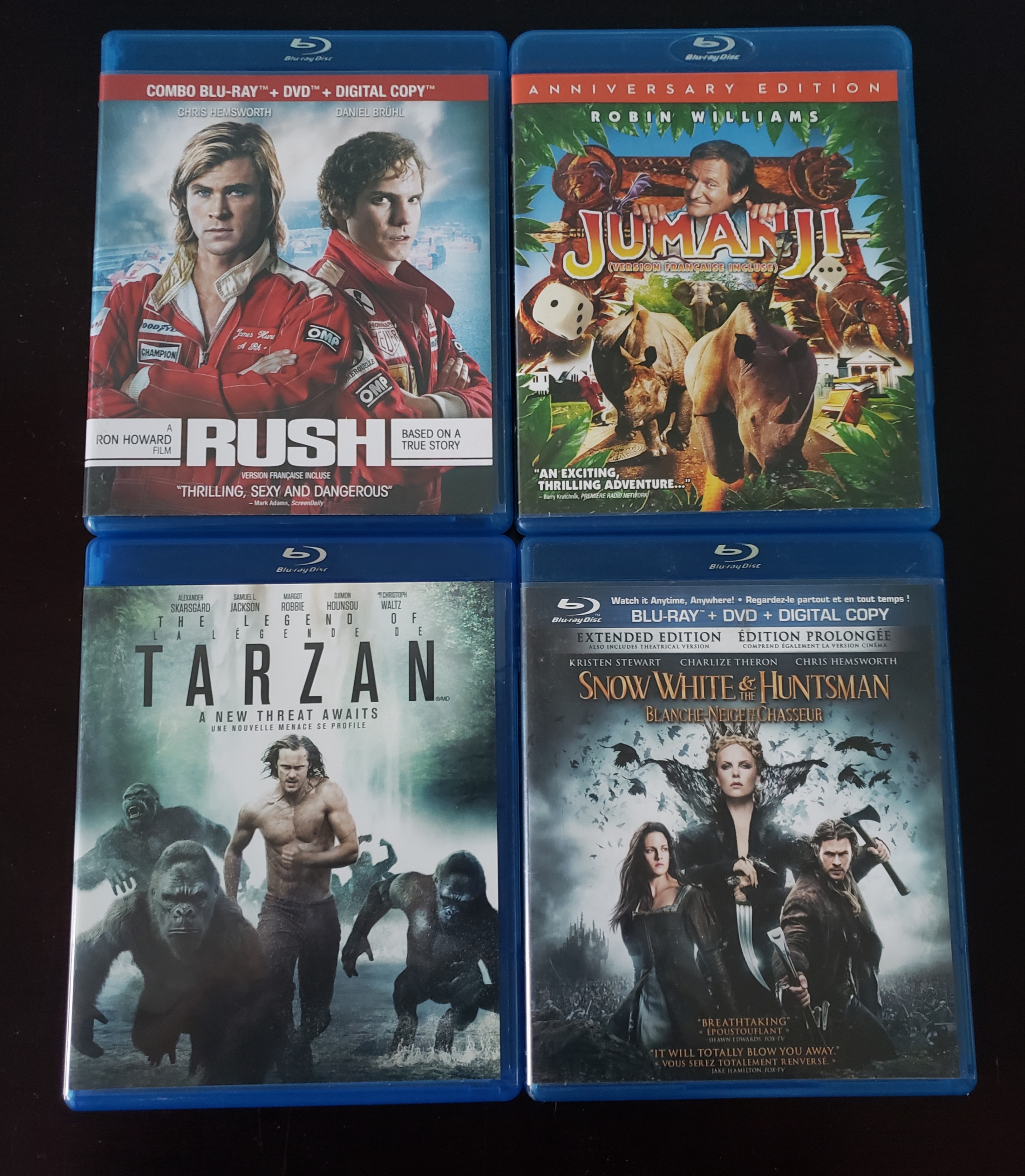 6 Adventure Movies Bluray Bundle