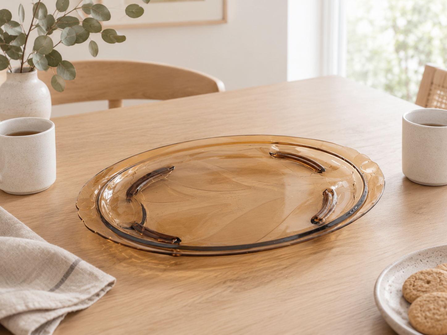 Pyrex Amber Glass Oval Serving Tray - photo 5