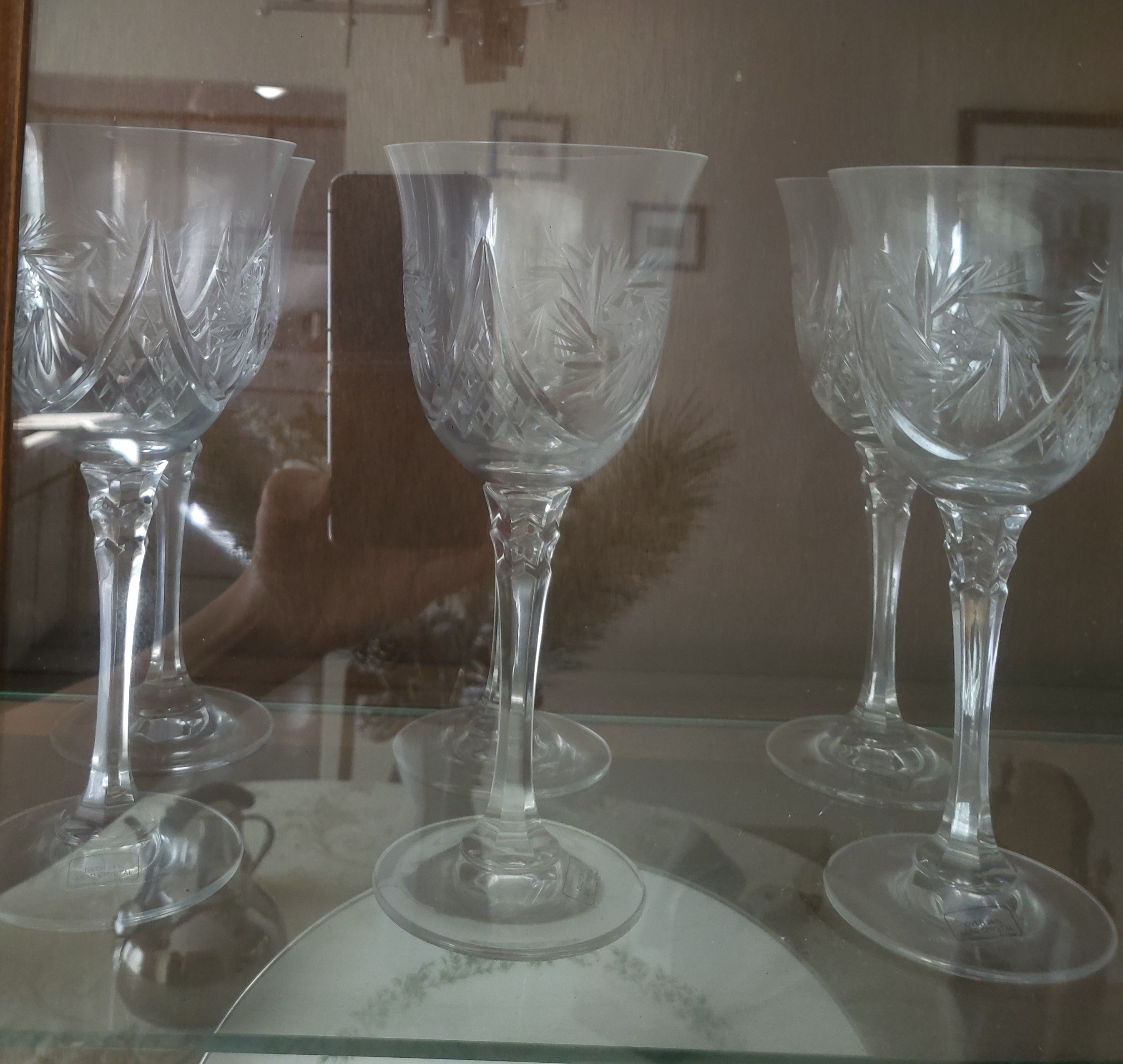 Brand new crystal wine goblets - photo 3