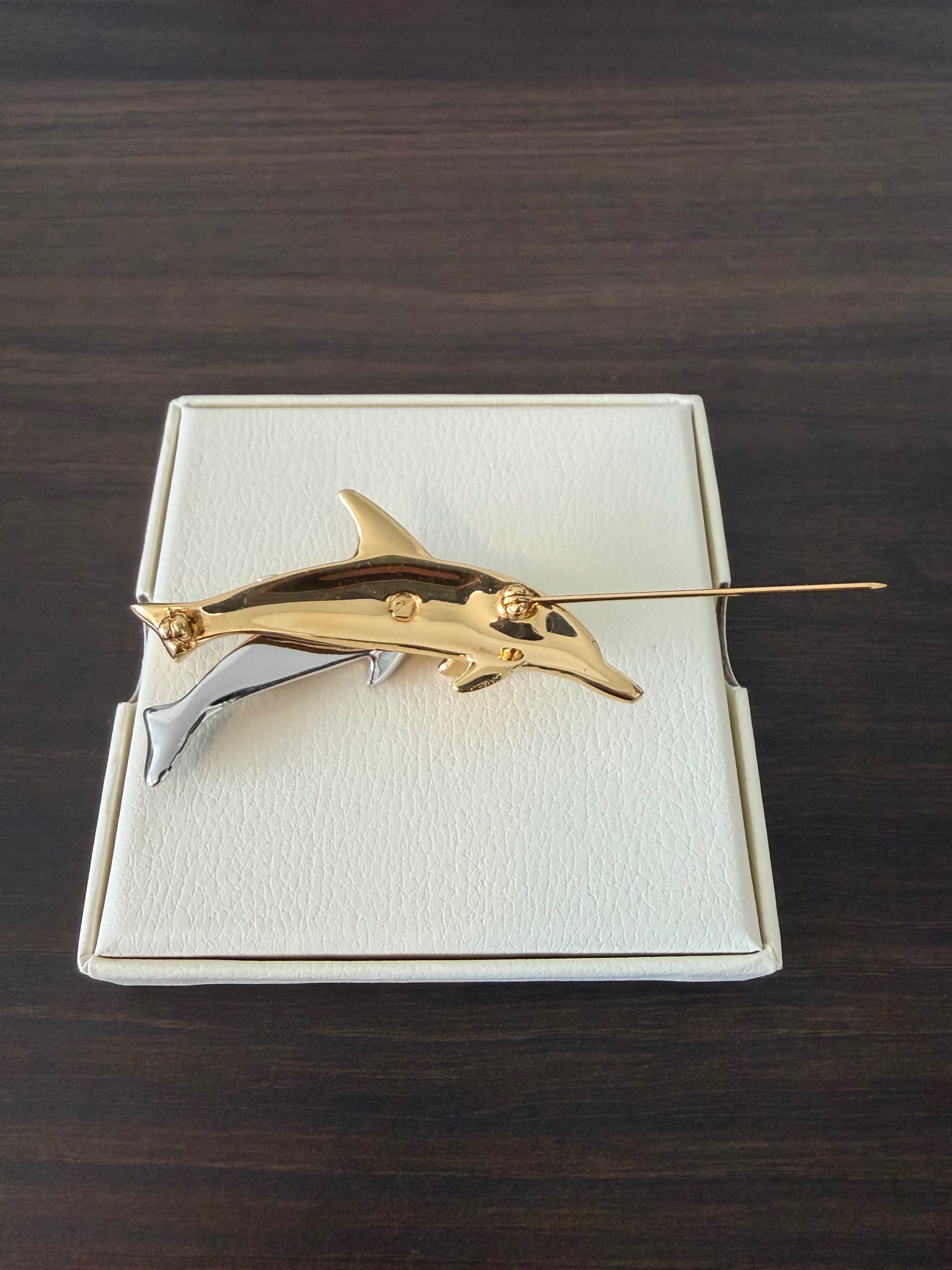 Vintage Swarovski SCS Dolphins Brooch - photo 4