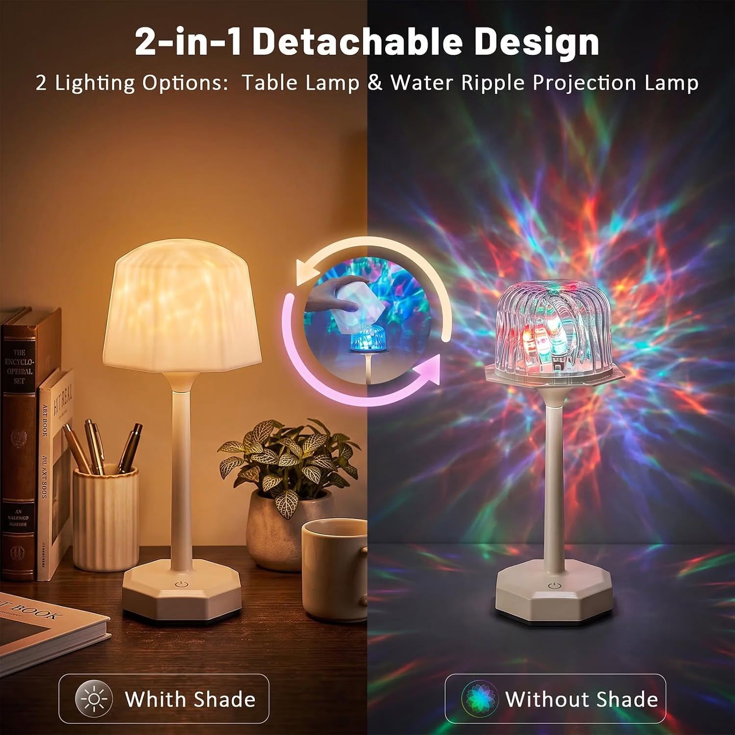 Bathroom Light with 16 Color Ocean Wave Projector - photo 4