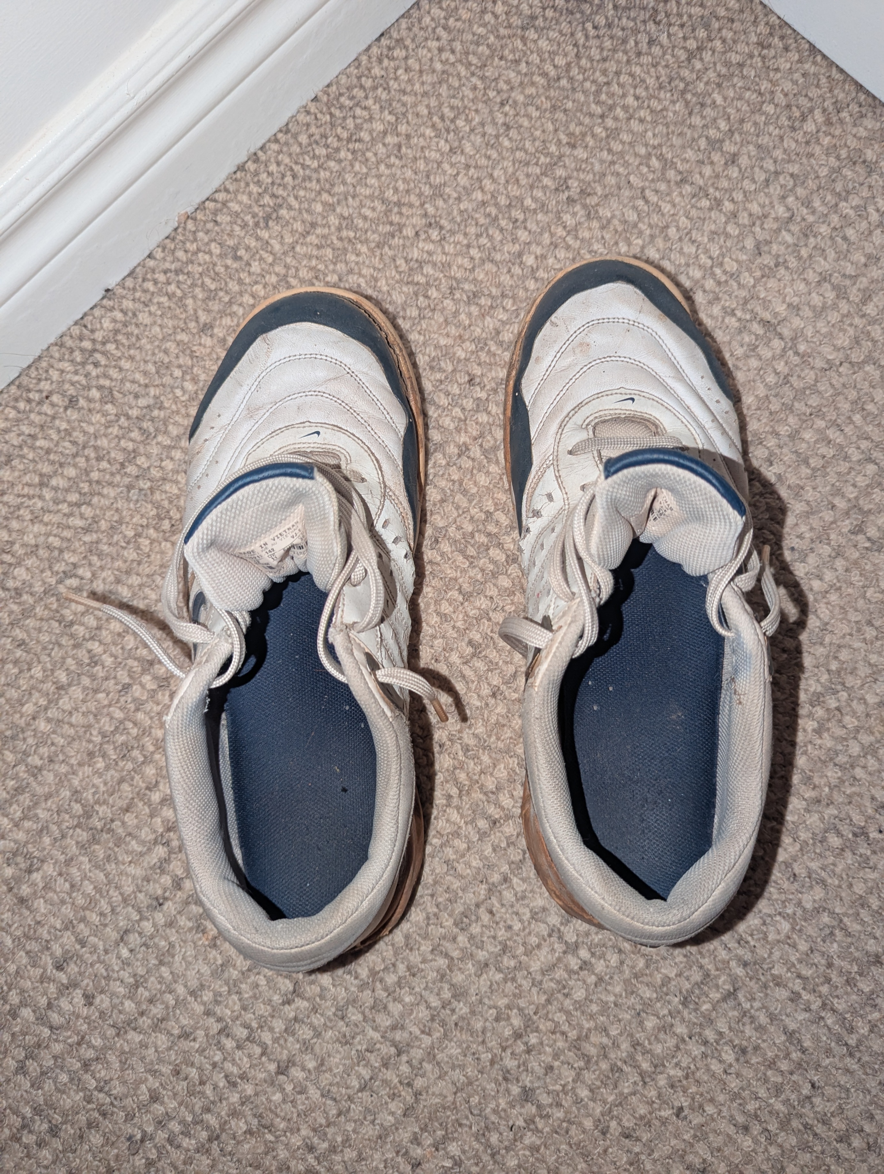 Nike Air Court Shoes White and Navy - photo 5