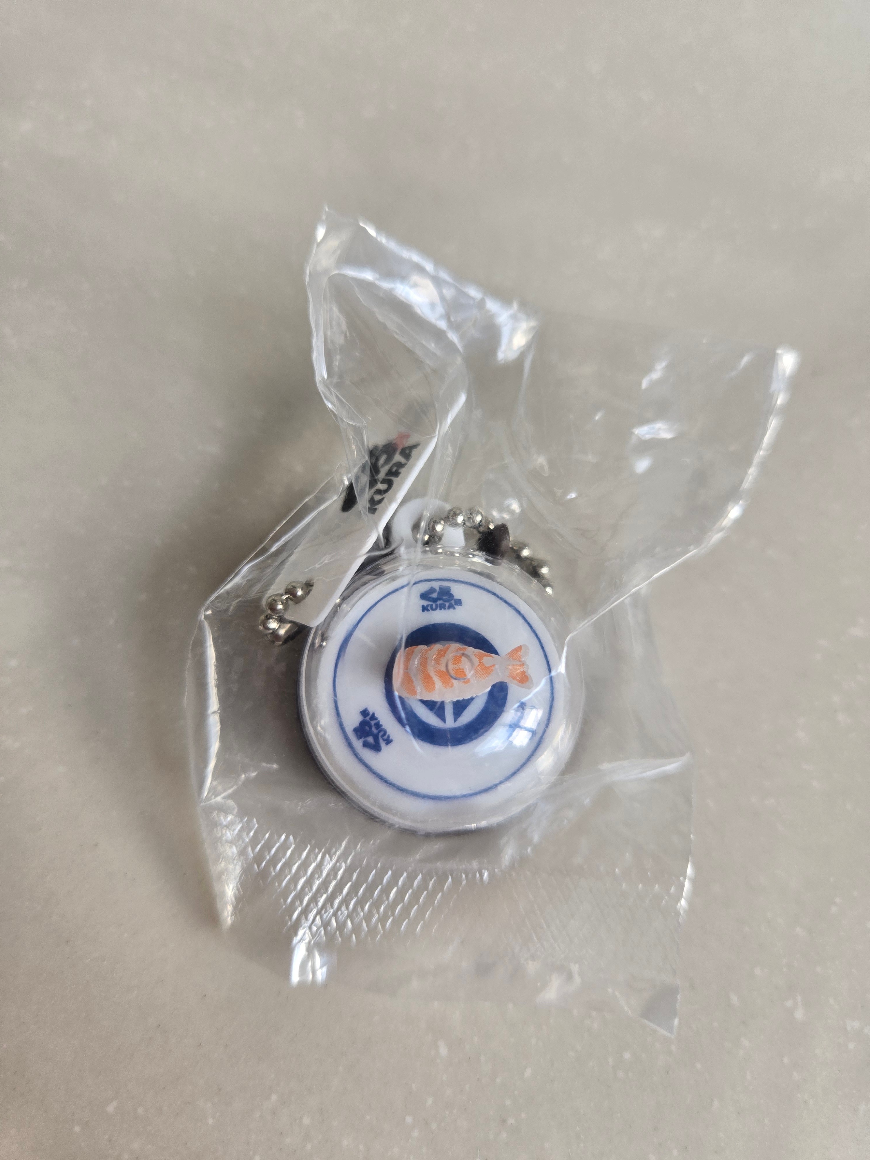 Shrimp Ebi Kura Sushi Keychain Charm