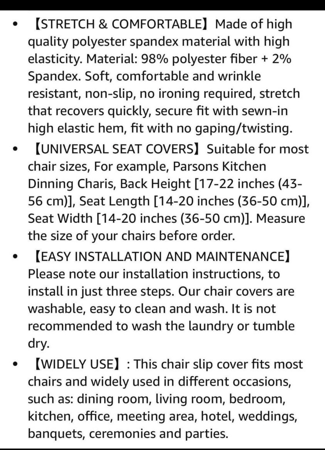 6 Stretchy chair slipcovers in blue - photo 4