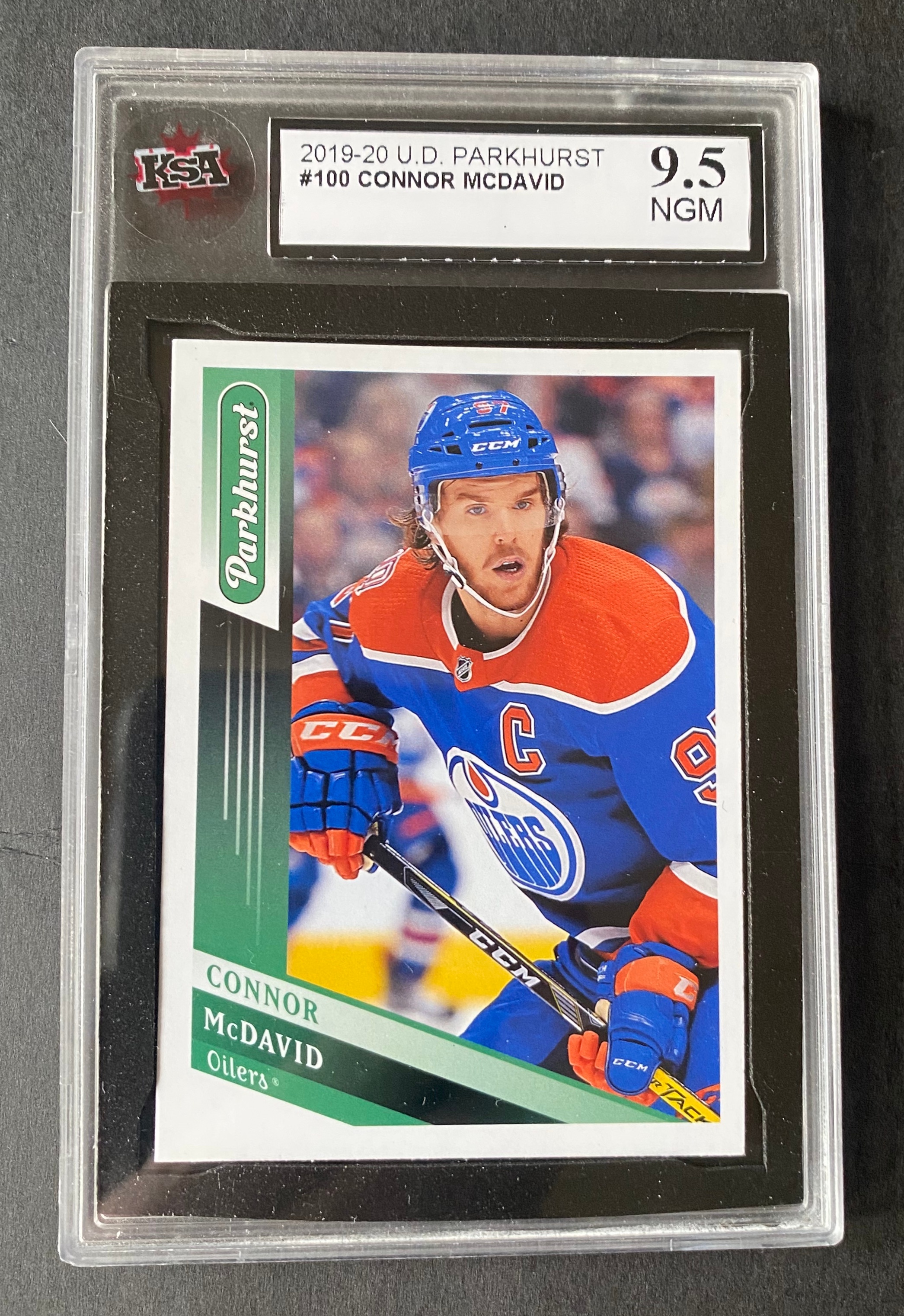2019 Edmonton Oilers Connor Mcdavid Parkhurst #100 KSA 9.5