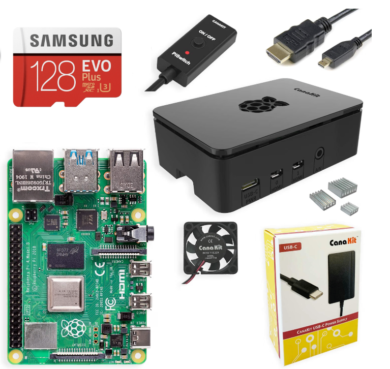 Canakit Raspberry Pi 4B Extreme Kit (8GB RAM / 128GB Storage)