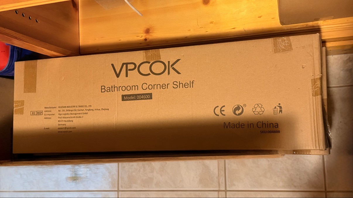 VPCOK Bathroom Corner Shelf - Brand New in Box