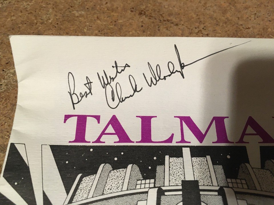 CHUCK WLODARCZYK AUTOGRAPH SIGNED TALMAN THEATRE CLASSIC 1990 - photo 2