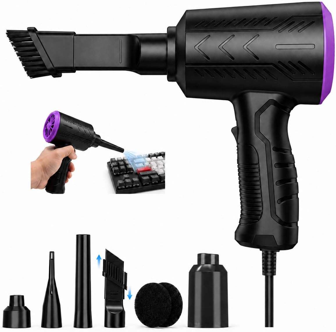 Goweto Electric Air Duster, 500W Corded