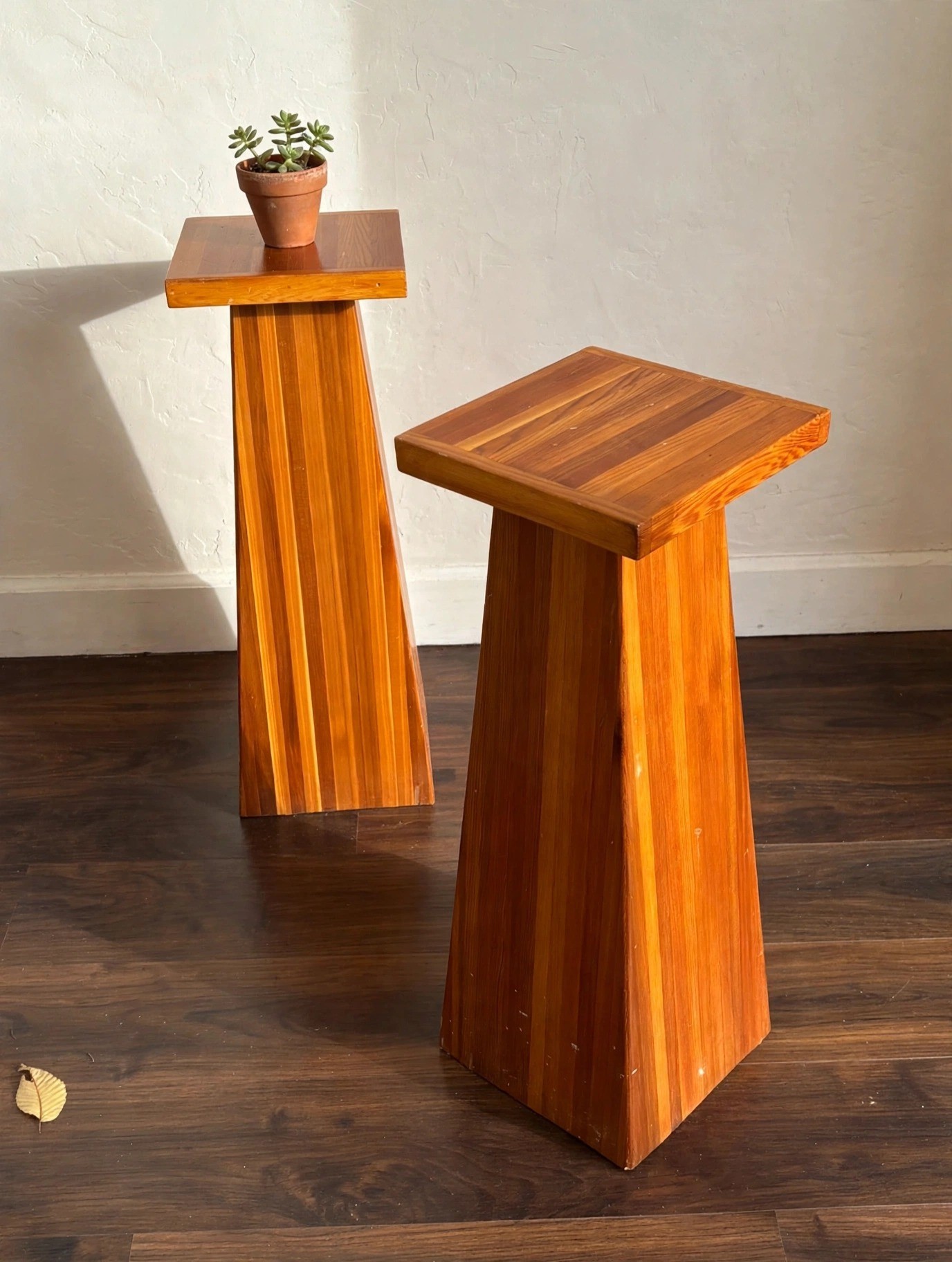 Cedar wood Display Pedestals stand