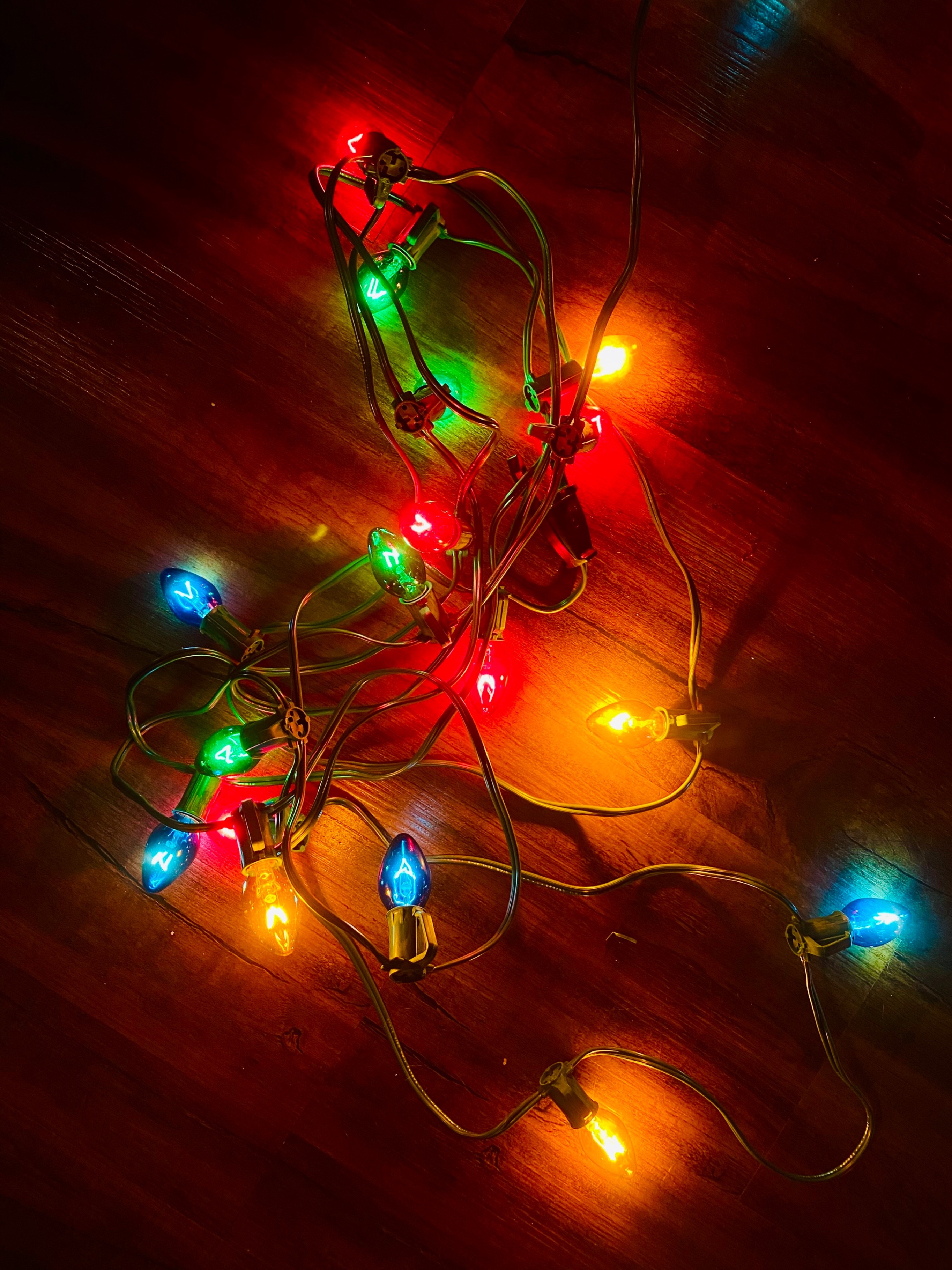 🎄Vintage Christmas Sting of C7 Lights - photo 2