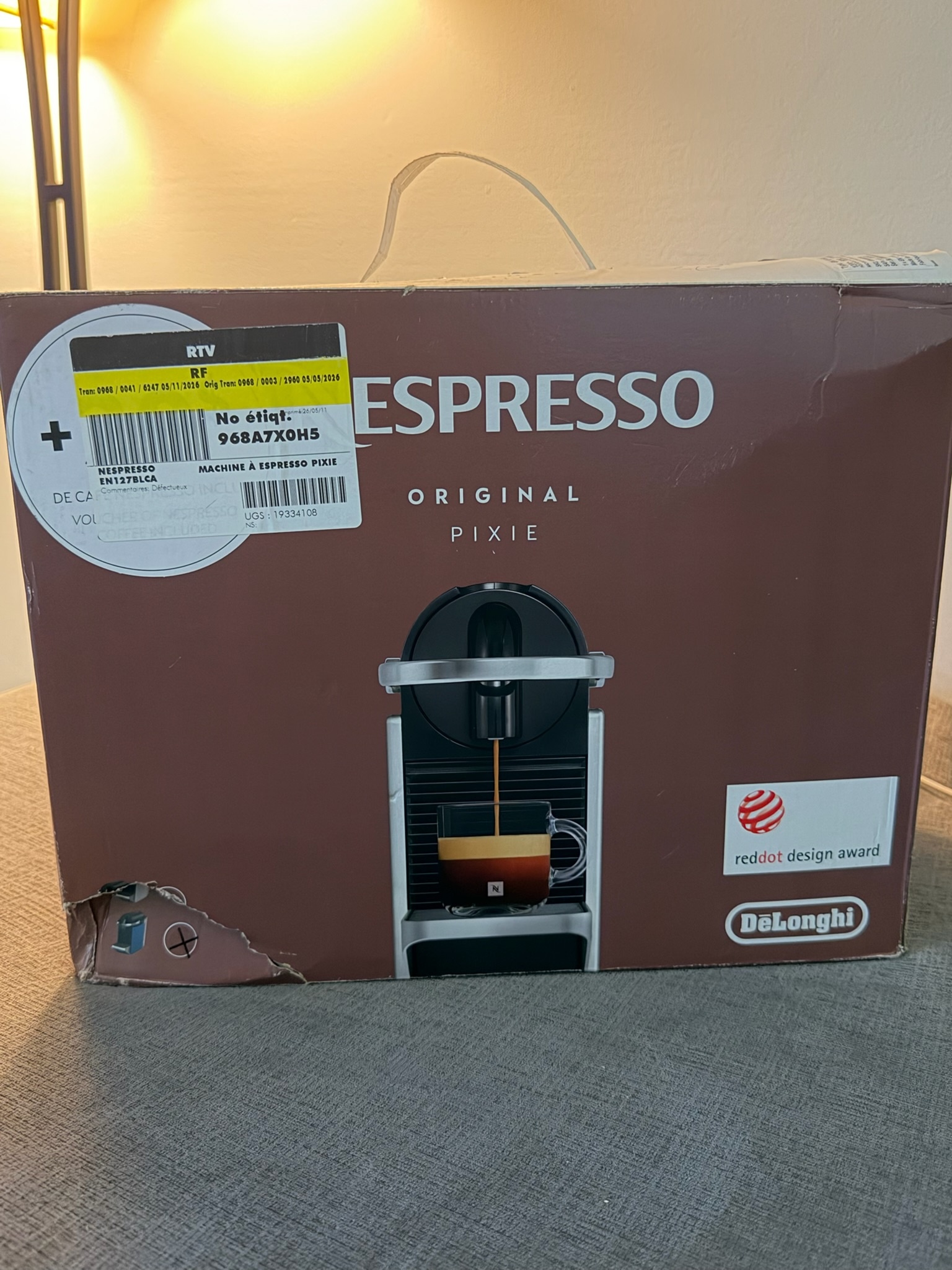 Nespresso Pixie Original Espresso Machine (Open Box)