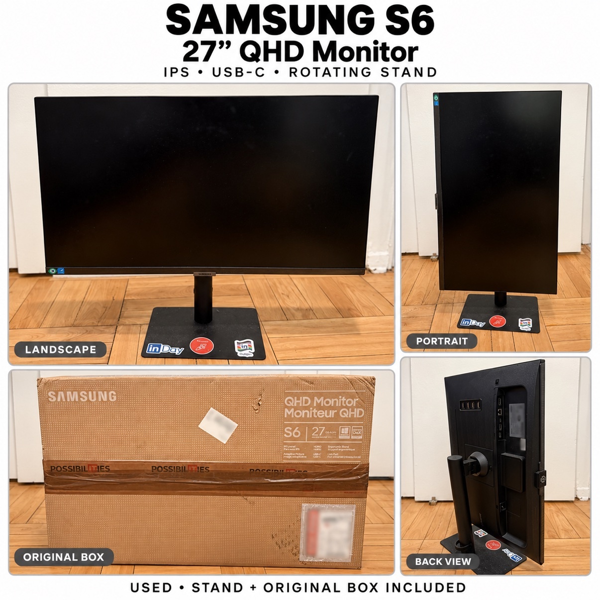 Samsung S6 27 inch QHD Monitor