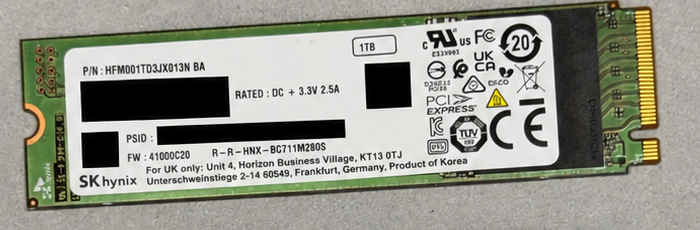 1TB SK Hynix M.2 OEM Drives - photo 2