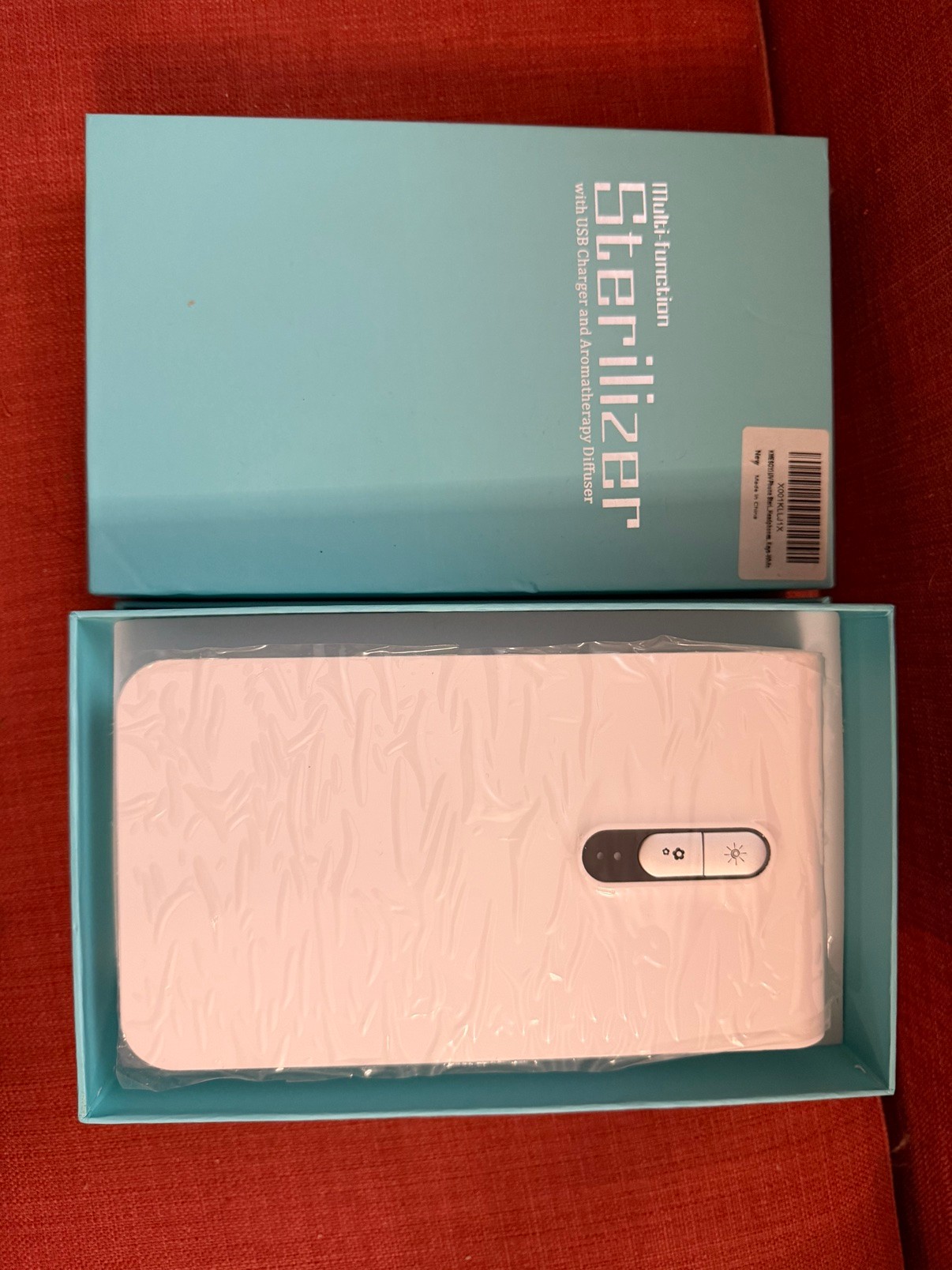 Multi-Function Sterilizer + USB Charger & Diffuser (White, New)