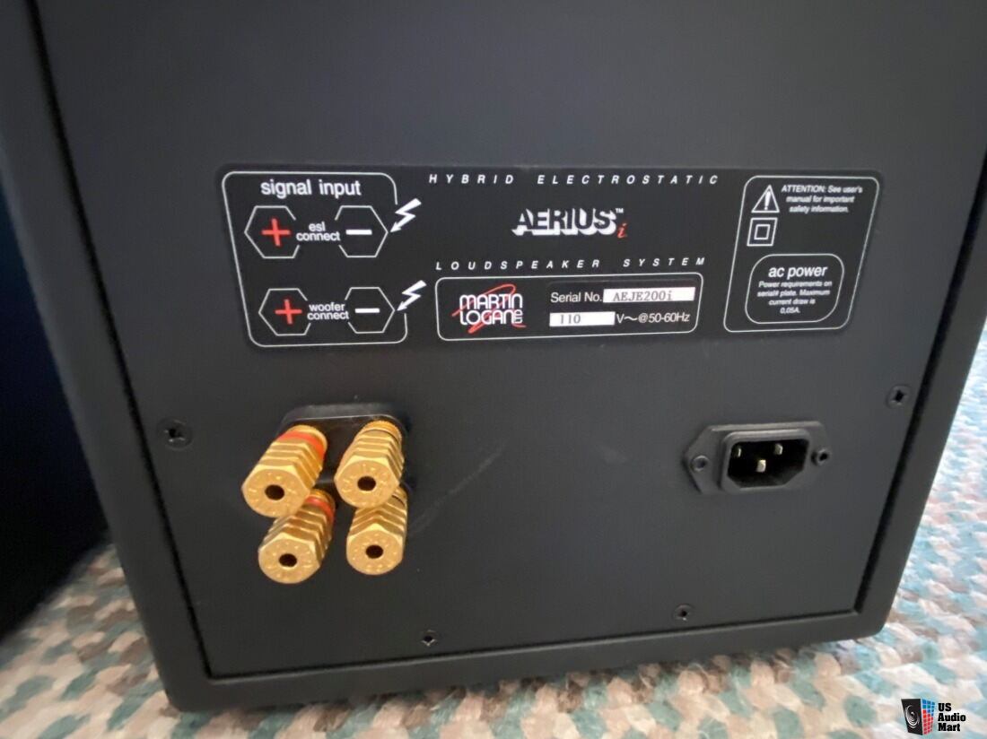 Martin Logan Aerius I Electrostatc Speakers - photo 3