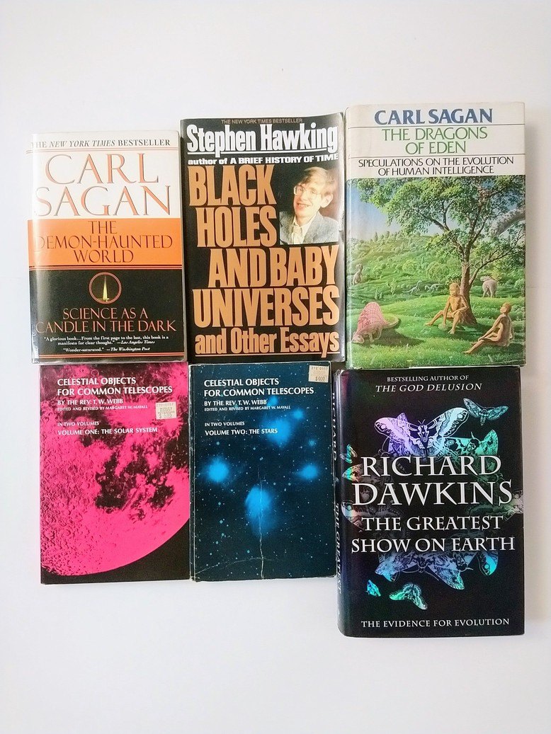 Space, Science, Evolution books!