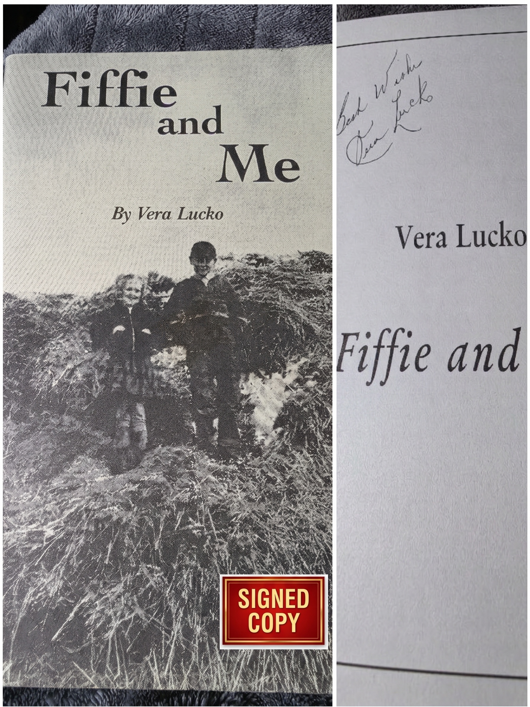 Fiffie and Me Memoir by Vera Lucko Signed , 2001 Invermere BC