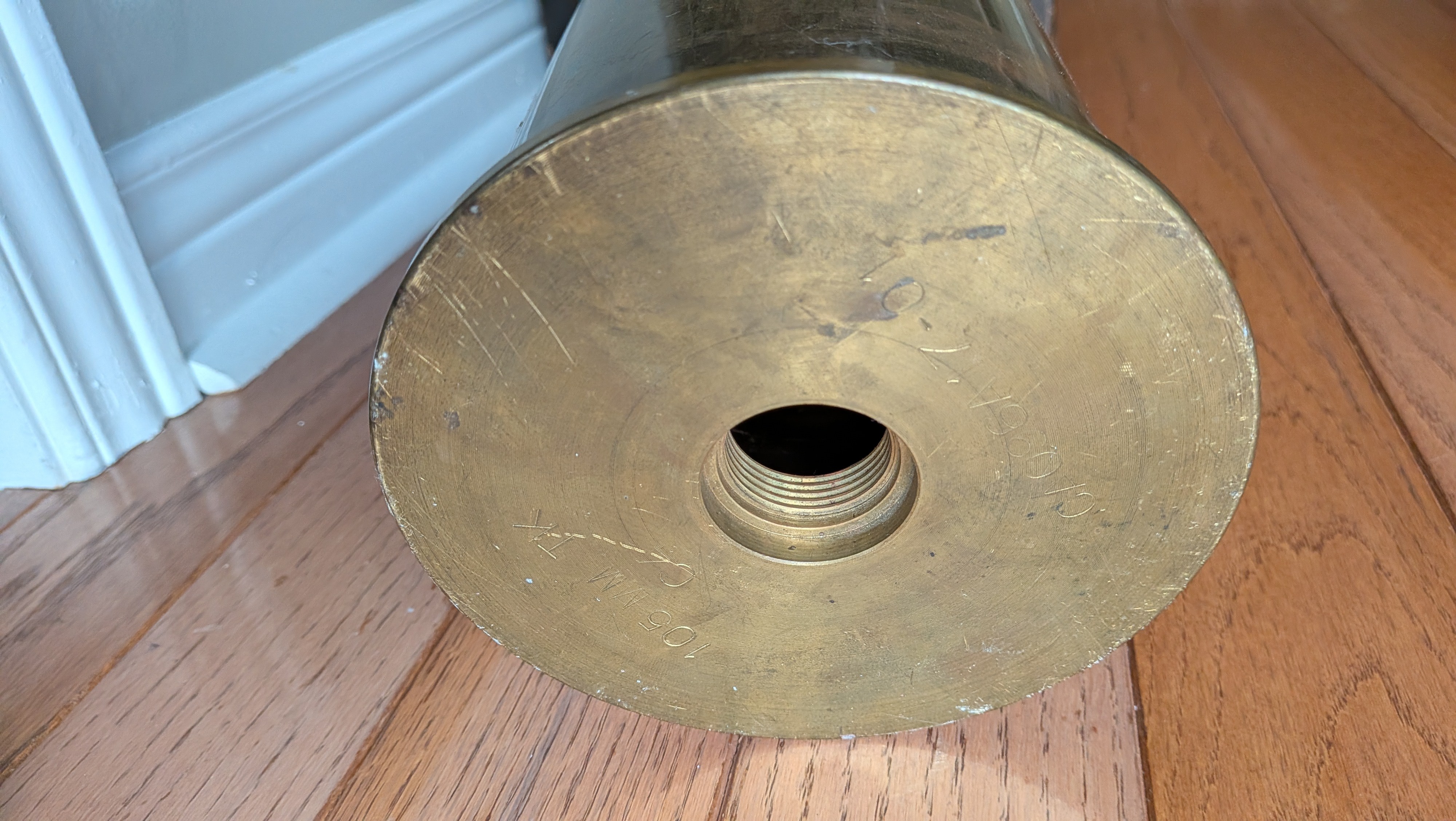 105mm L7 Brass Tank Gun Shell Casing – $150 OBO - photo 2