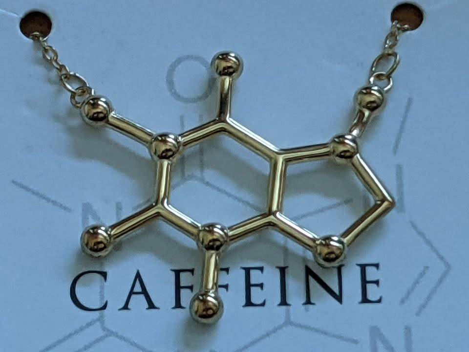 Sterling Silver Caffeine Necklace by Silver Phantom Jewelry