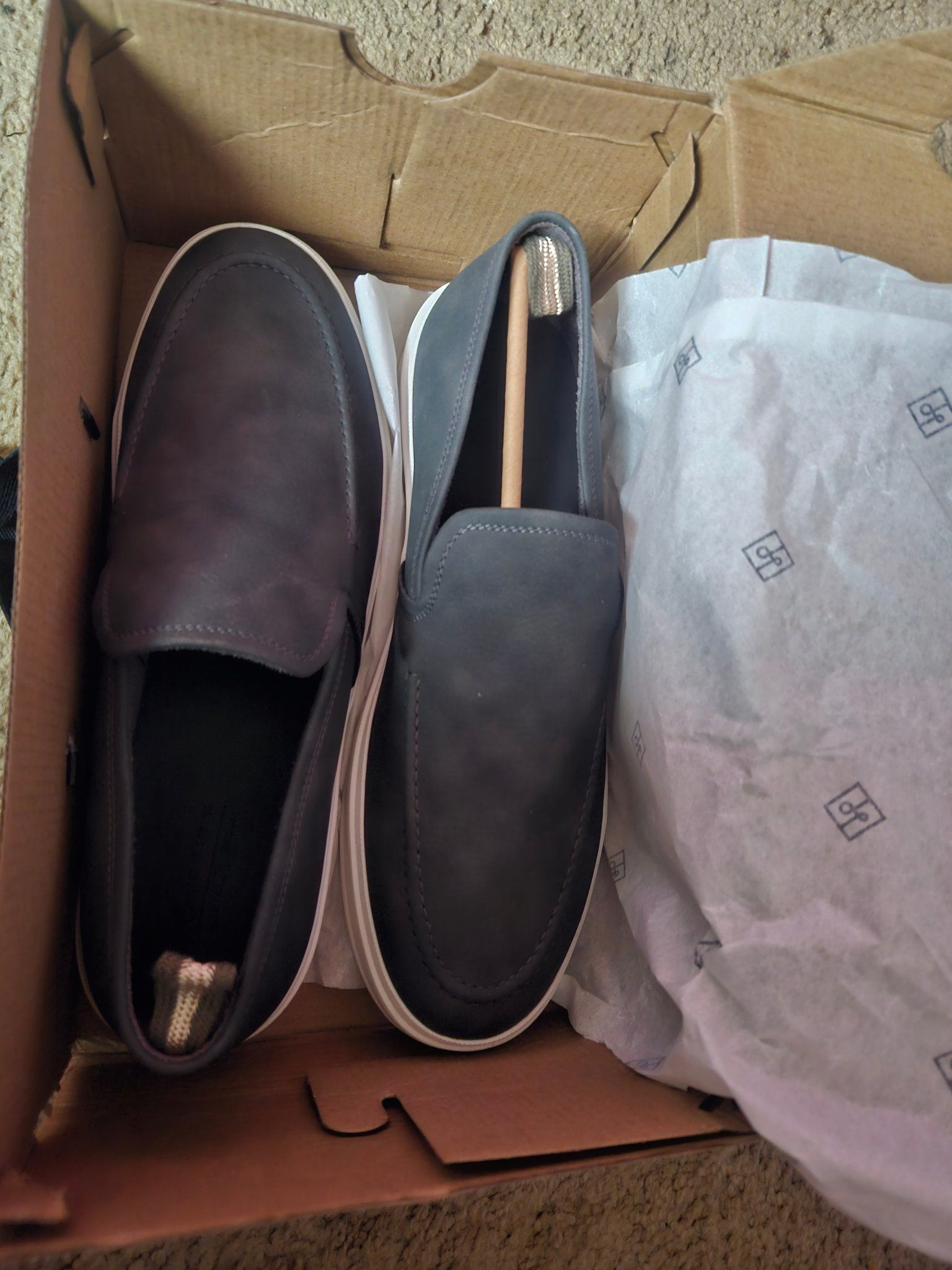 Call It Spring Men's Dark Grey Slip-On Loafers - Size 10 - New