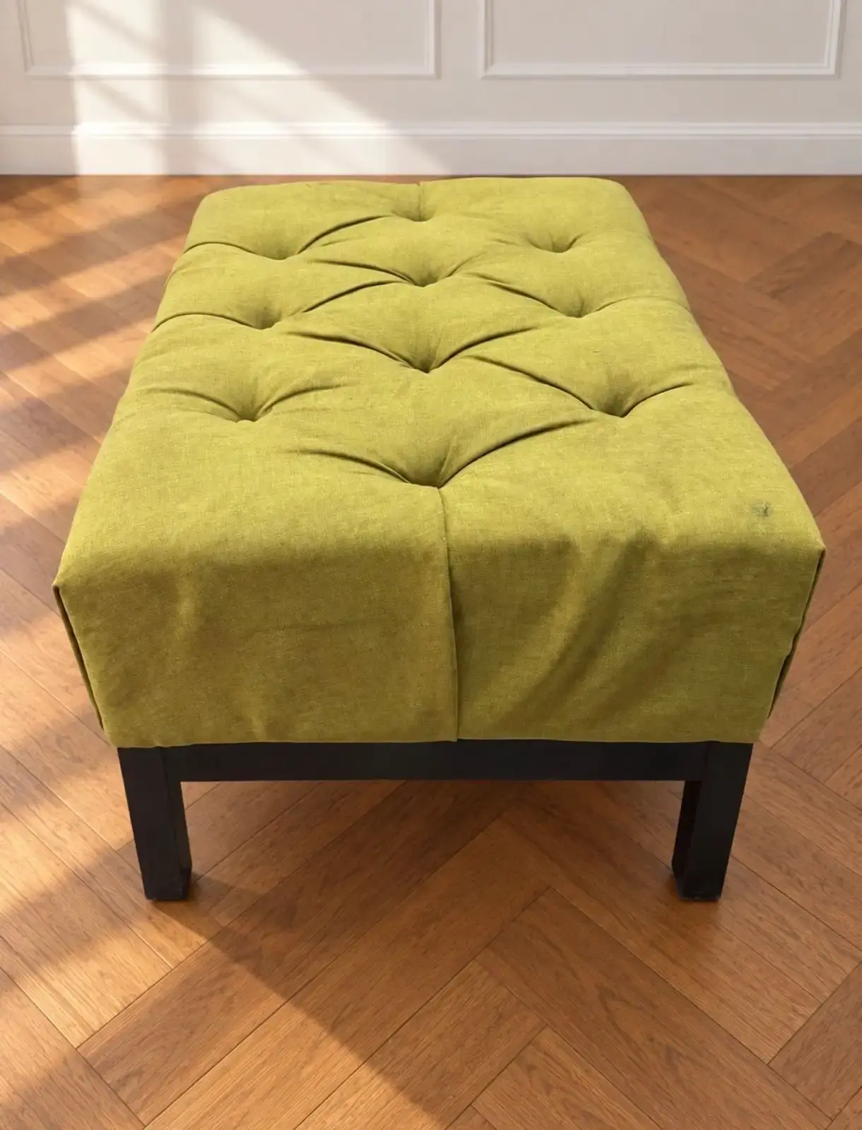 Tufted Ottoman Green - photo 2