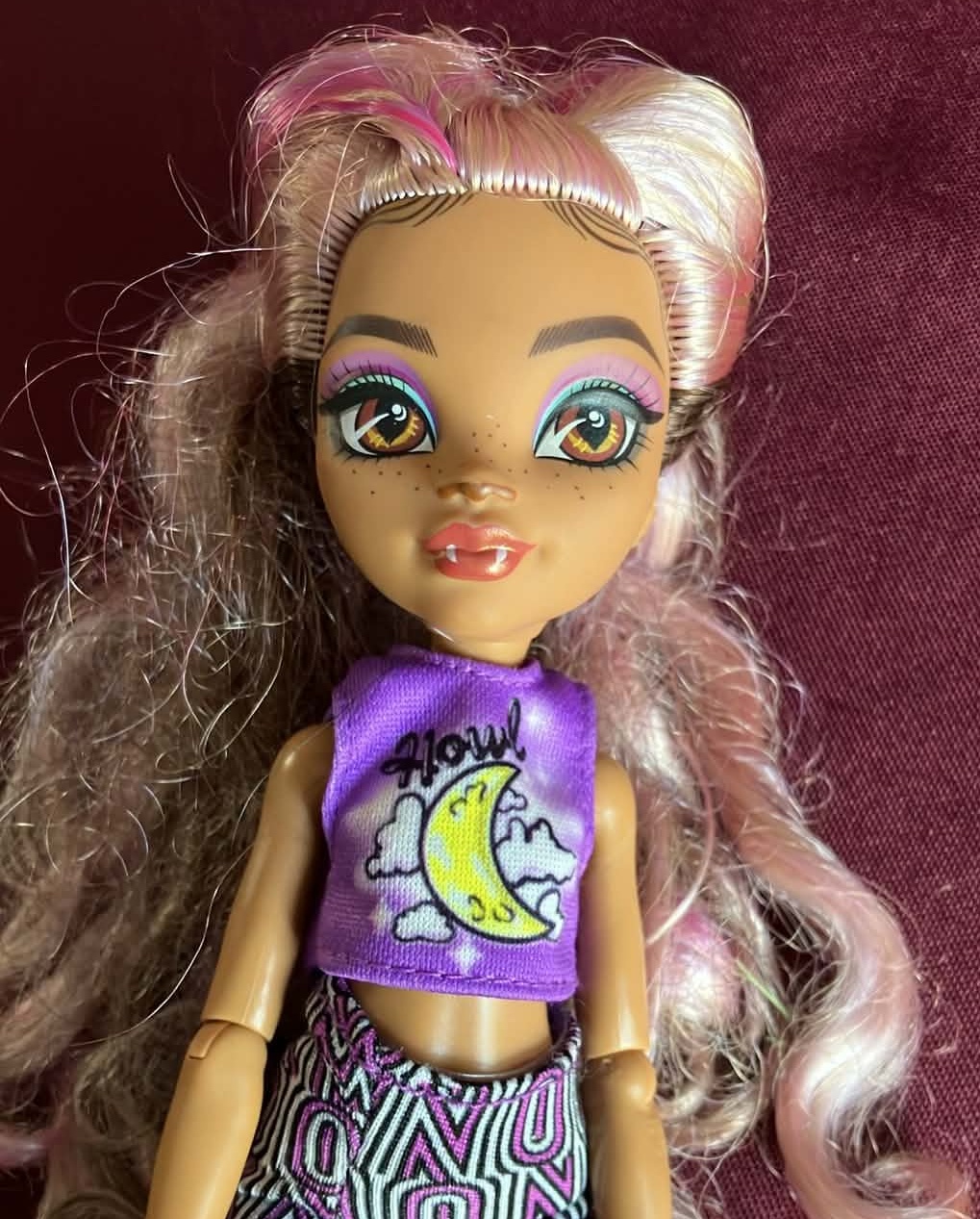 Monster High Clawdeen Wolf G3 Doll Purple Moon Top Skirt - photo 2