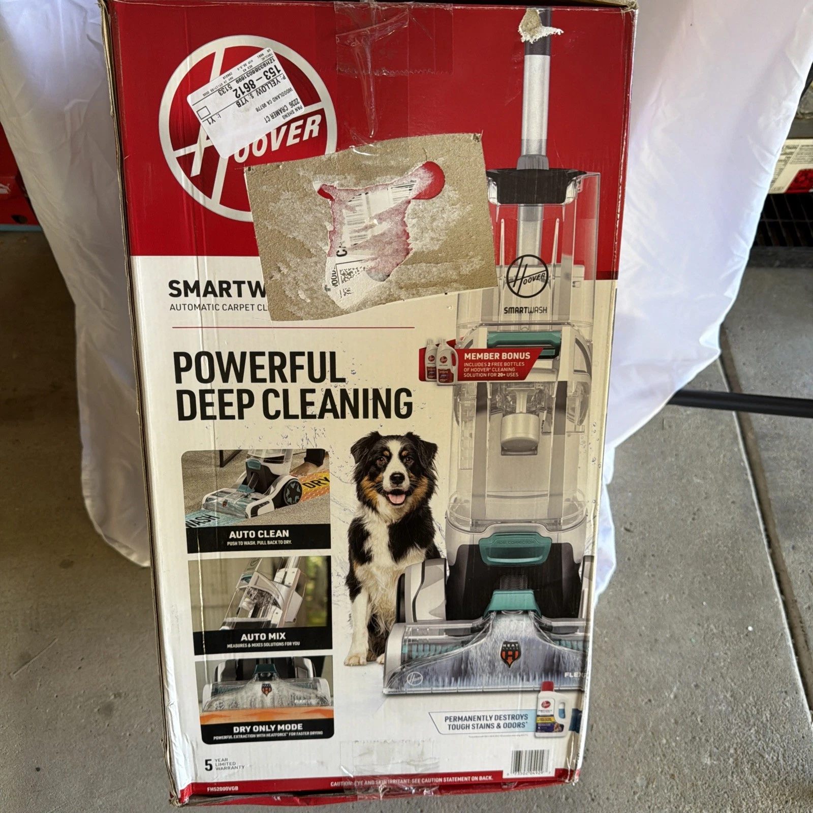 Hoover SmartWash+ Automatic Carpet Cleaner FH52000 - New Sealed - photo 4