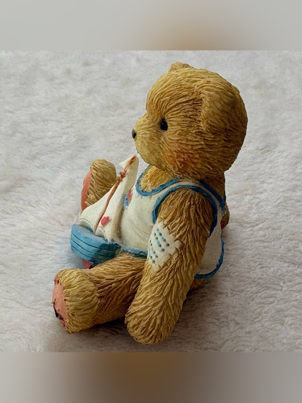 Vintage 1993 Cherished Teddies Arthur August Sailboat Figurine - photo 4