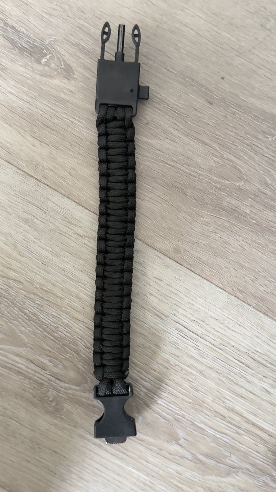 Paracord Survival Bracelet with Compass and Whistle - photo 3