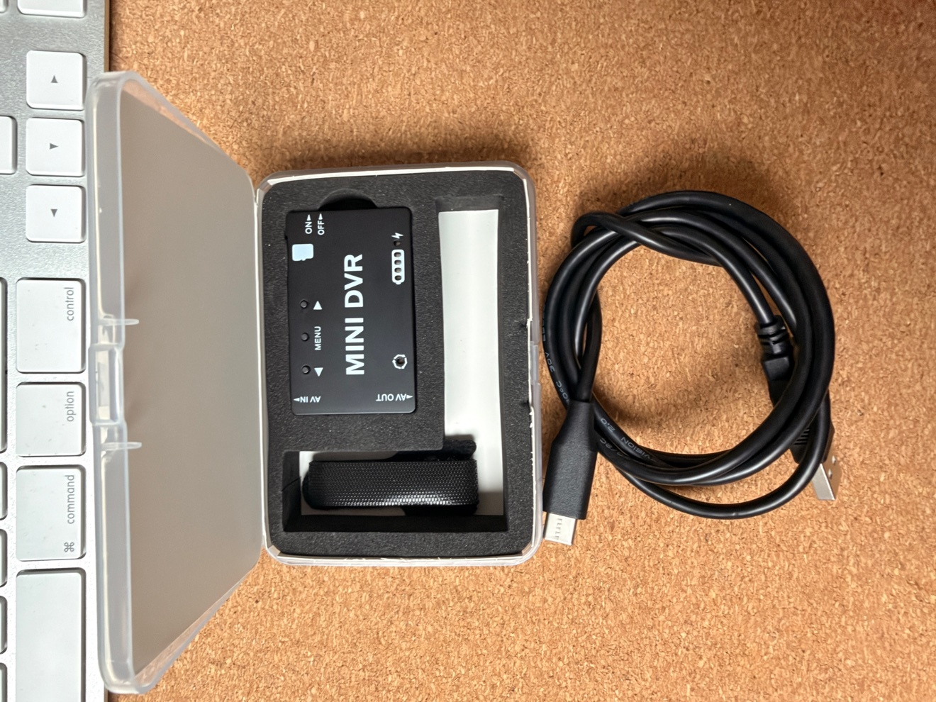 Mini DVR Analog Video Recorder with Case and Cable