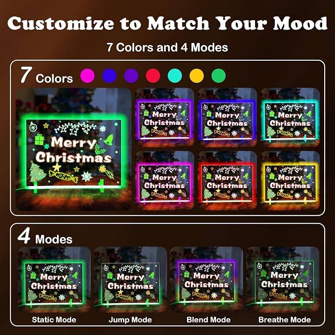 Light Up Drawing Board 7 Colors 13.8''x9.8'' - photo 5