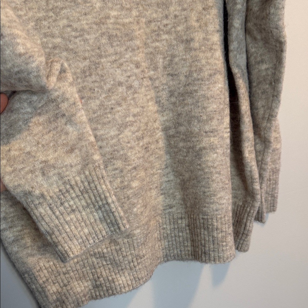 Wilfred Off-Shoulder Heathered Sweater Alpaca and Wool Blend - photo 4