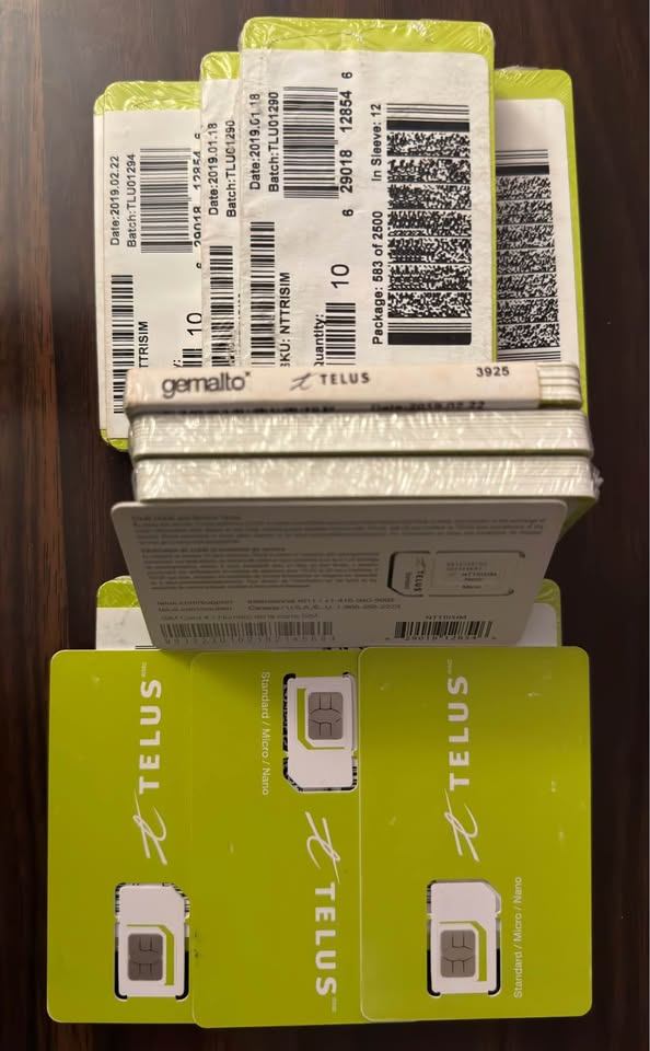 Unlocked TELUS & Koodo SIM Cards | Ready to Use | Bulk Discounts - photo 2