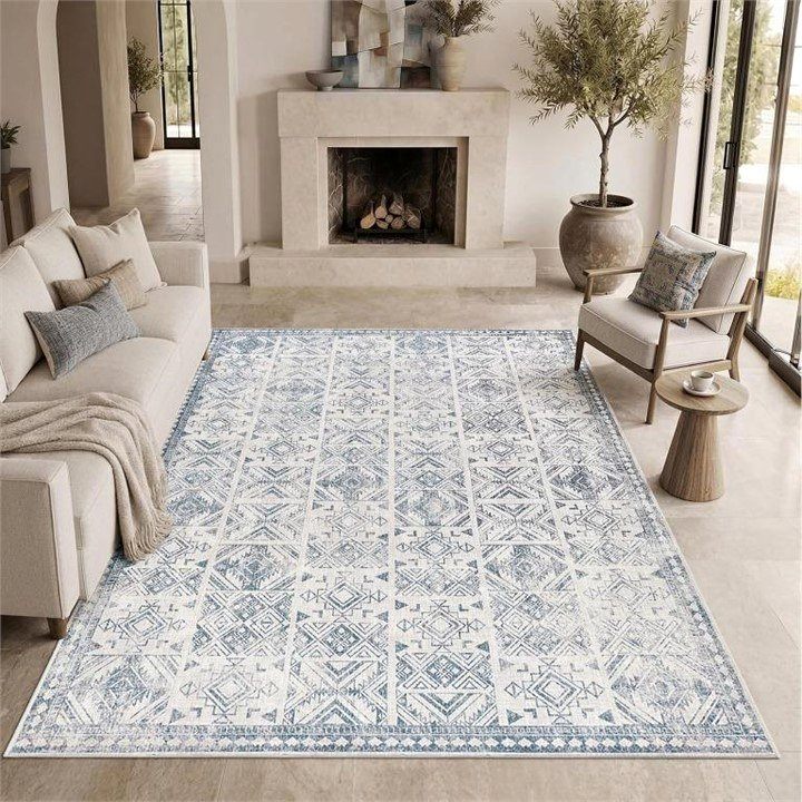 New - 6x9 Washable Area Rug / Carpet - Boho Tribal