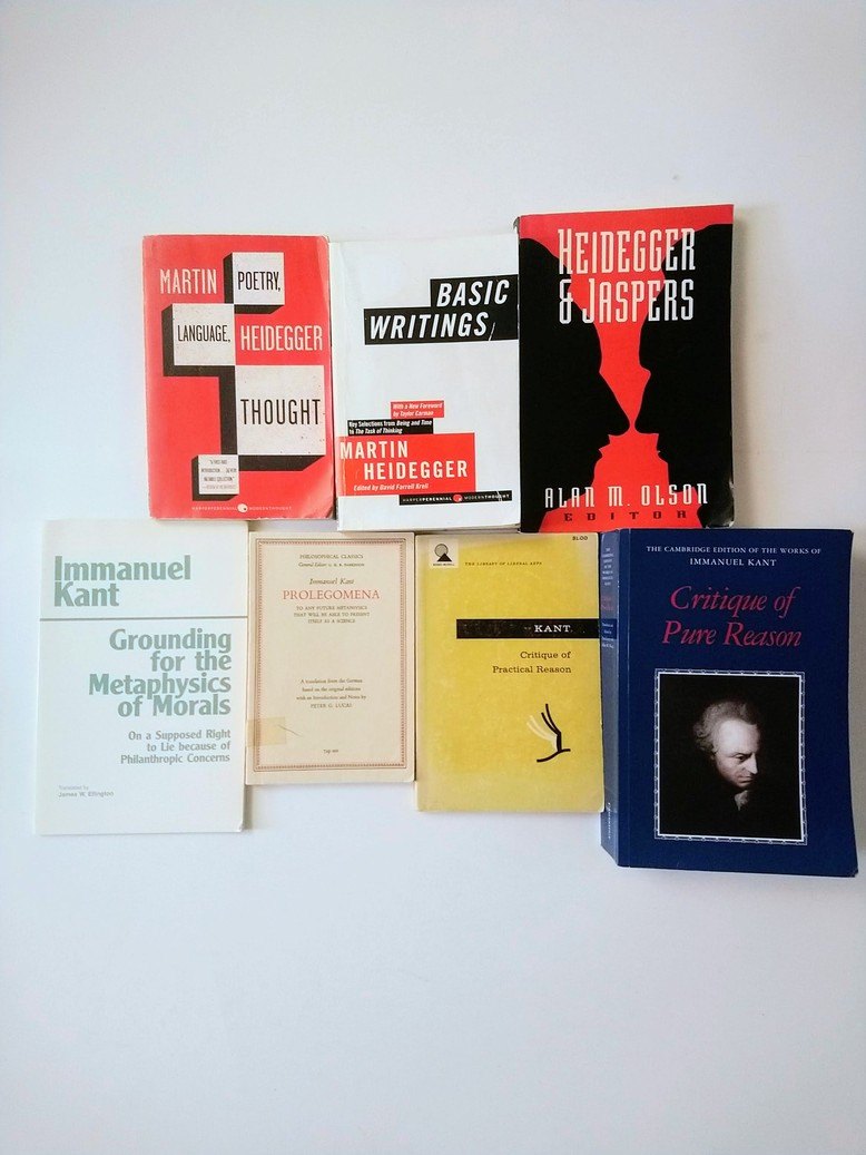 Heidegger & Kant books!