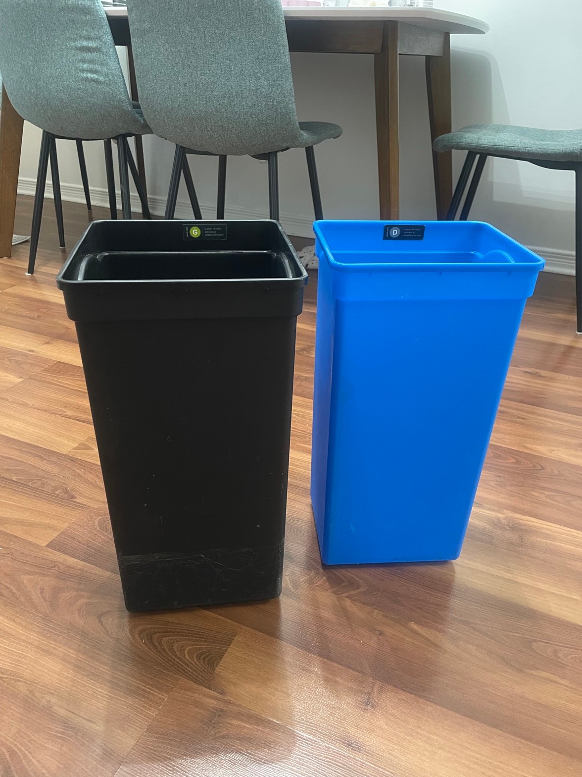 simplehuman pull-out trash and recycling bins - photo 3