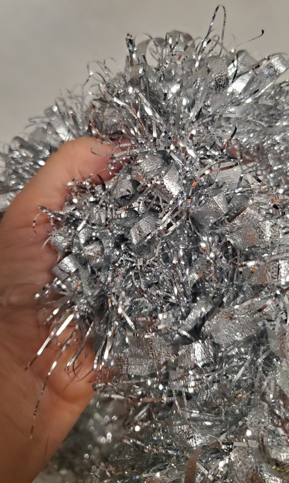 Brand New Silver Christmas Tinsel Garlands - 2 Piece Set - photo 2