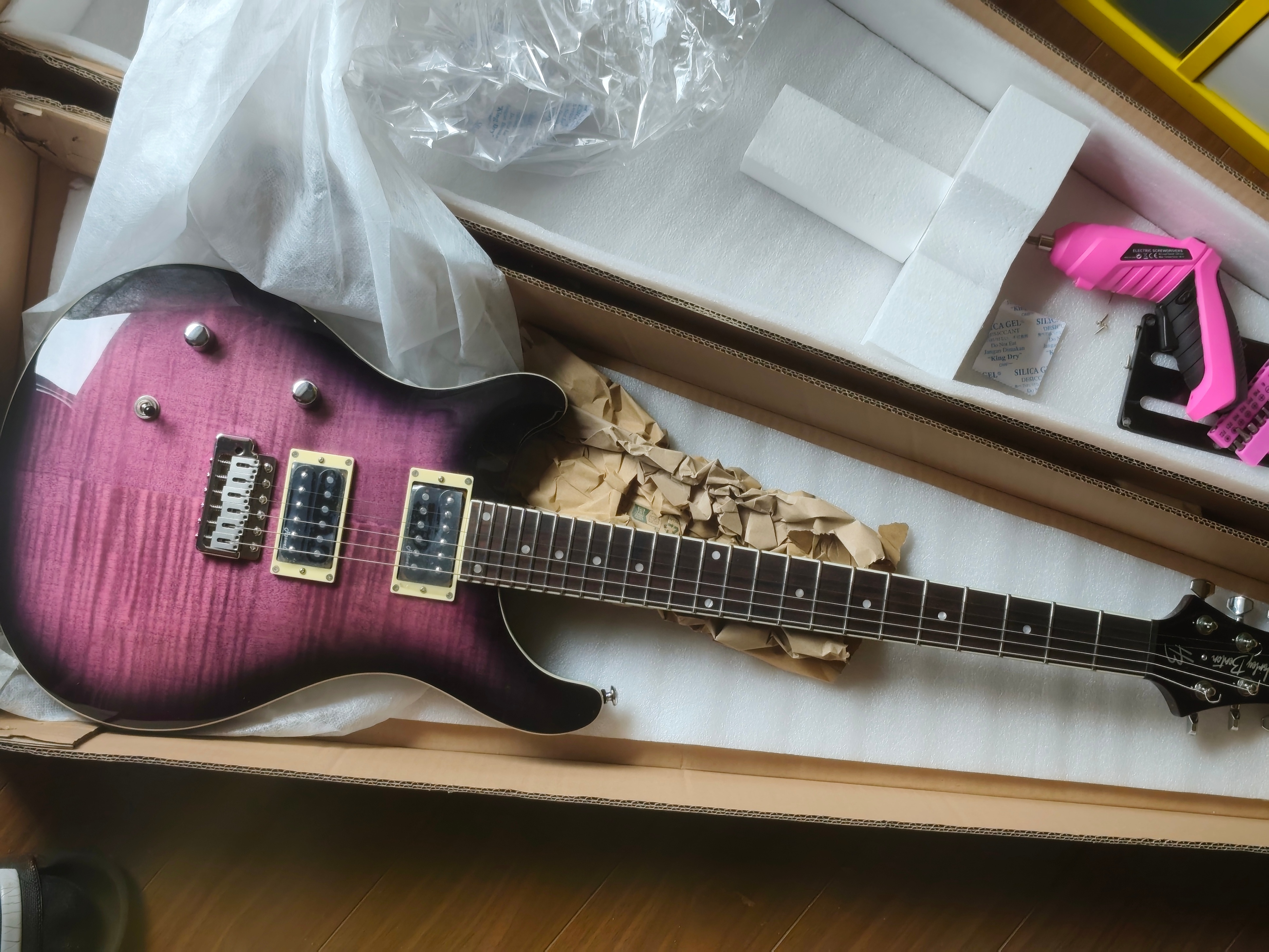 Harley Benton CST-24T LH Purple Burst - Brand New Full Kit + amp