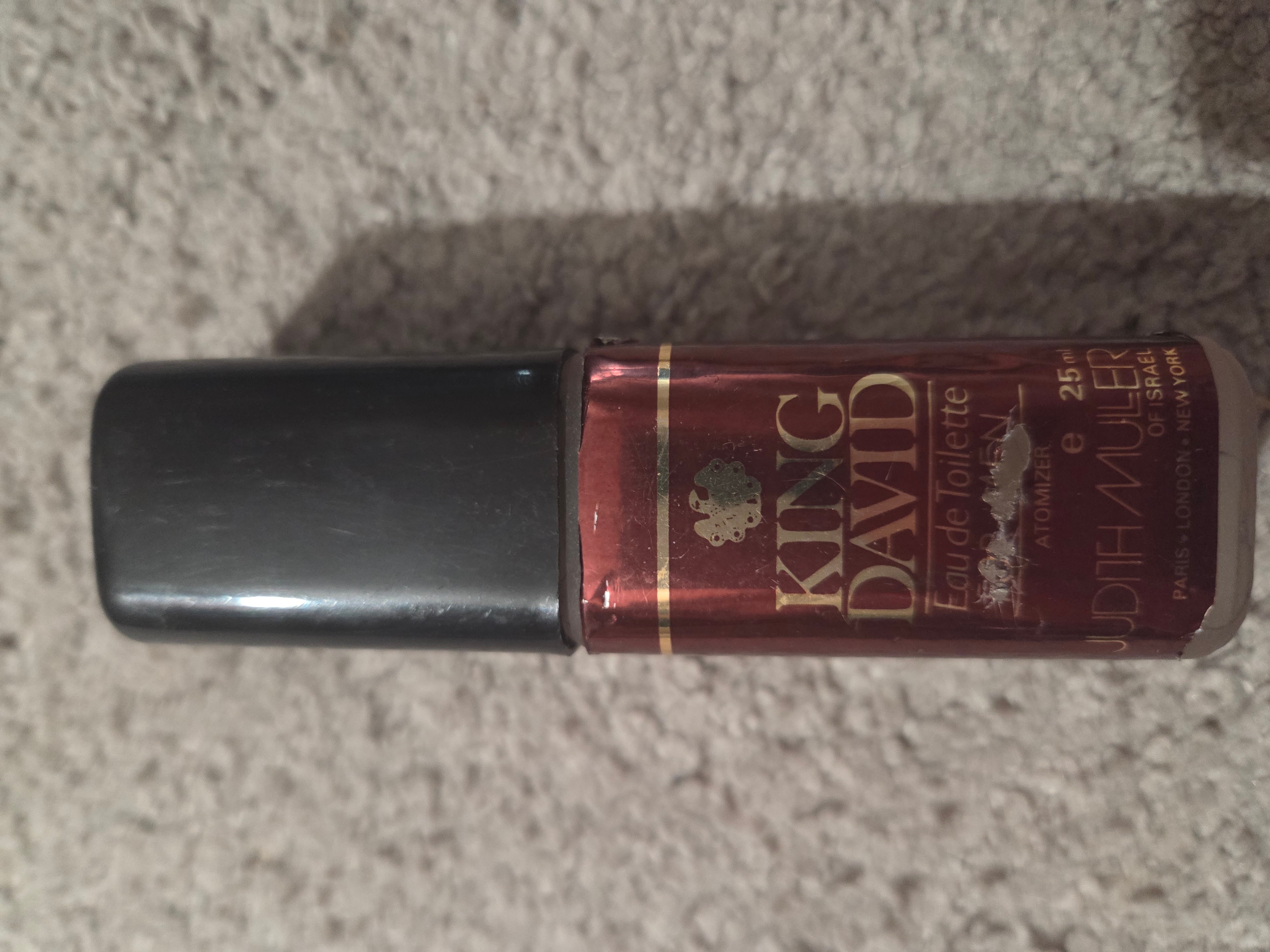 Rare 1974 King David Cologne Bottle w/ 10% Original Juice Left - photo 3