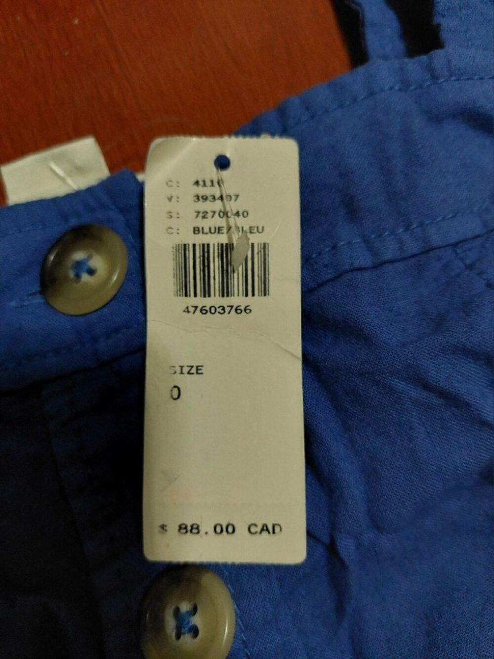 Maeve Blue Womens Top Size 0 NWT - photo 2
