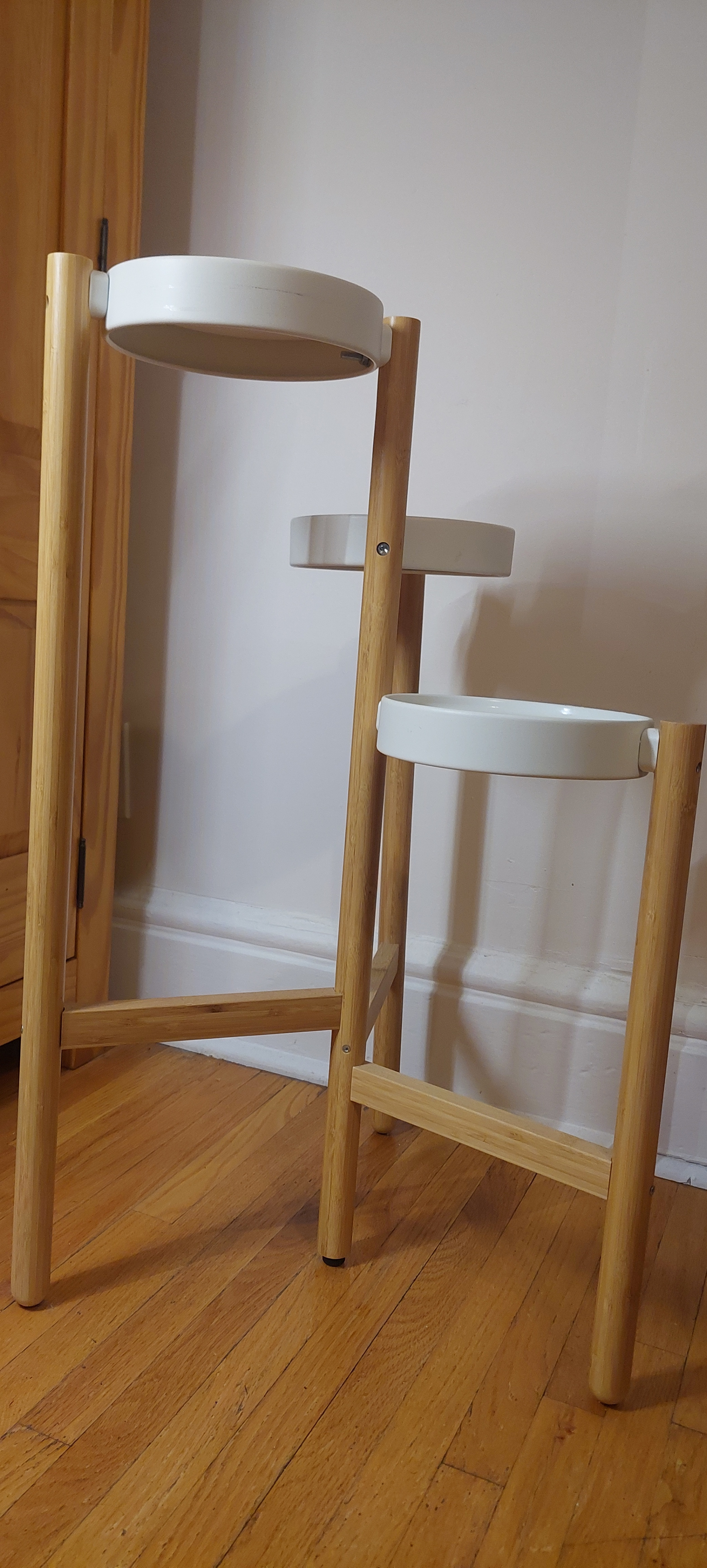 IKEA SATSUMAS 3-Tier Bamboo Plant Stand - photo 2