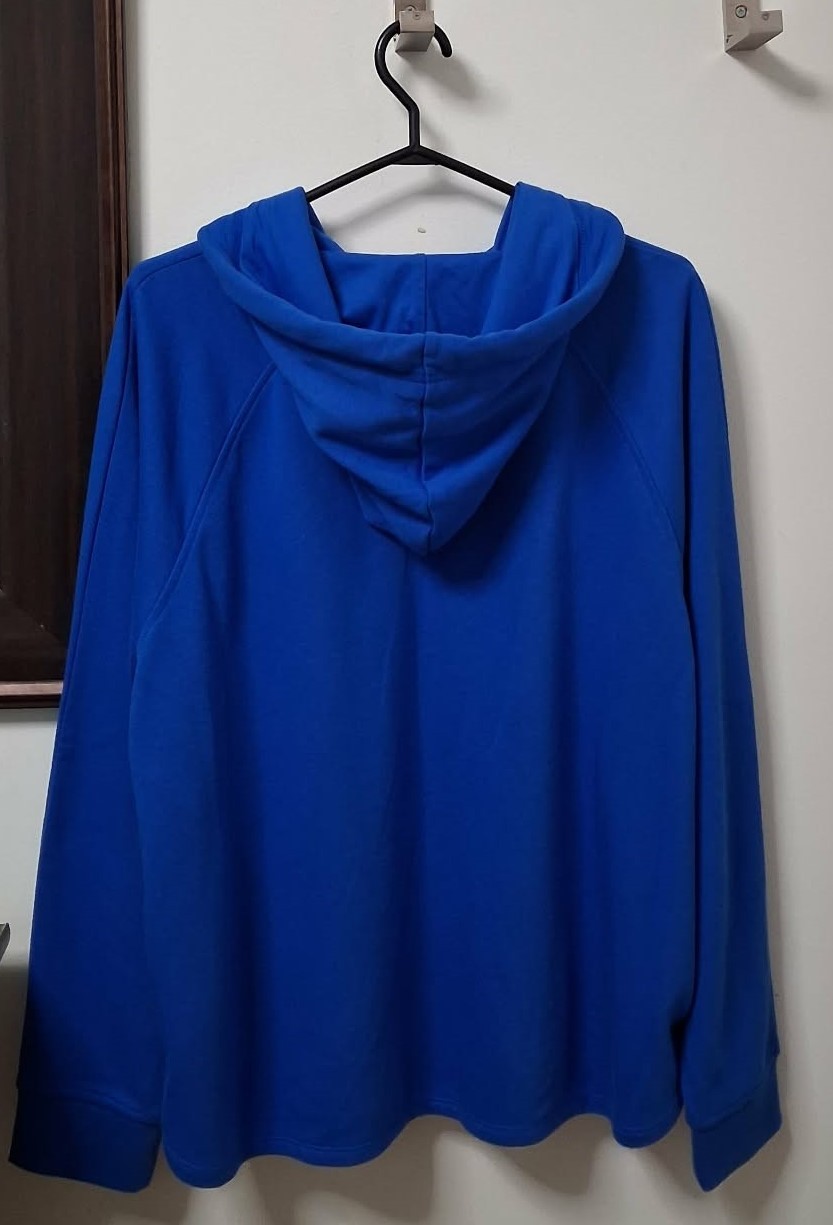 New Tommy Hilfiger Women Blue Embroidered Logo Hoodie Medium - photo 3